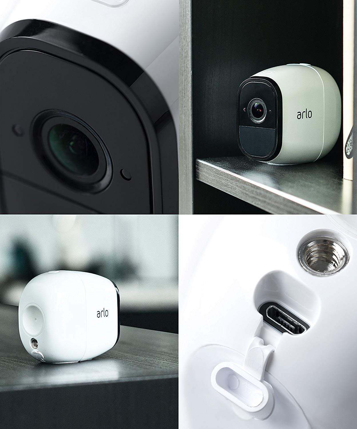 Arlo Pro Smart Security System with 2 HD Cameras - VMS4230 100PAS - Wireless Home Security for Indoor/Outdoor Surveillance, Night Vision & Weatherproof Protection