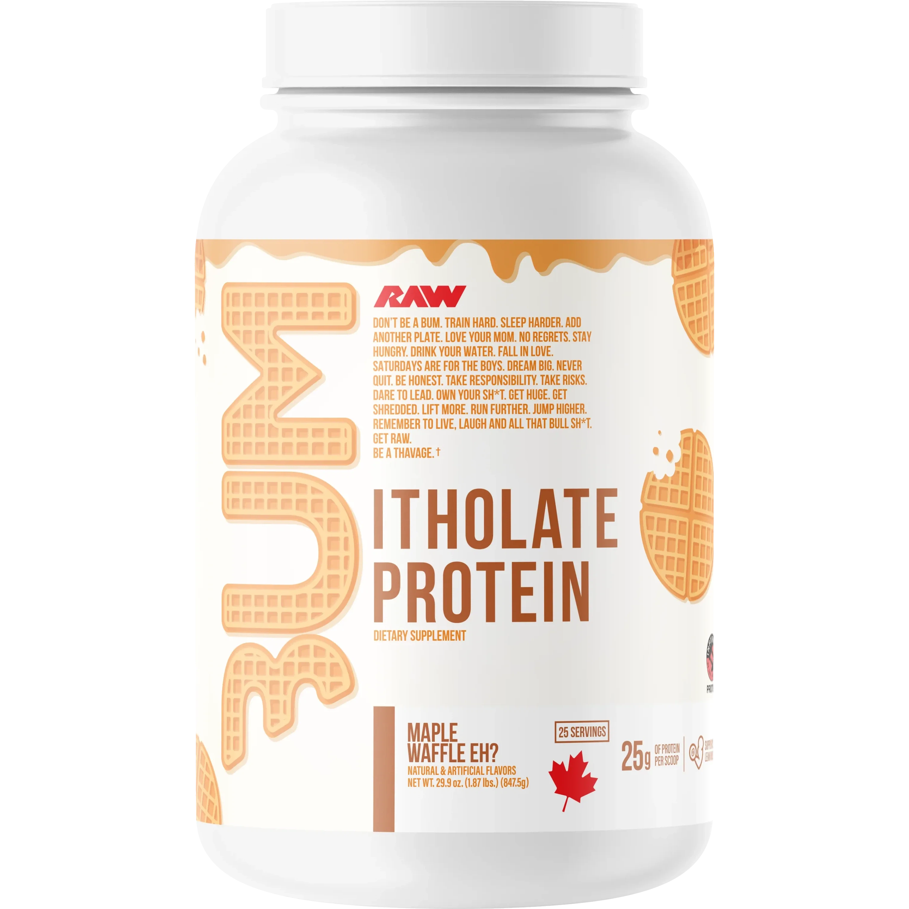 CBUM Itholate Protein Powder by RAW Nutrition - Premium Whey Isolate for Muscle Recovery & Growth - Ideal for Post-Workout, Gym, Fitness & Bodybuilding