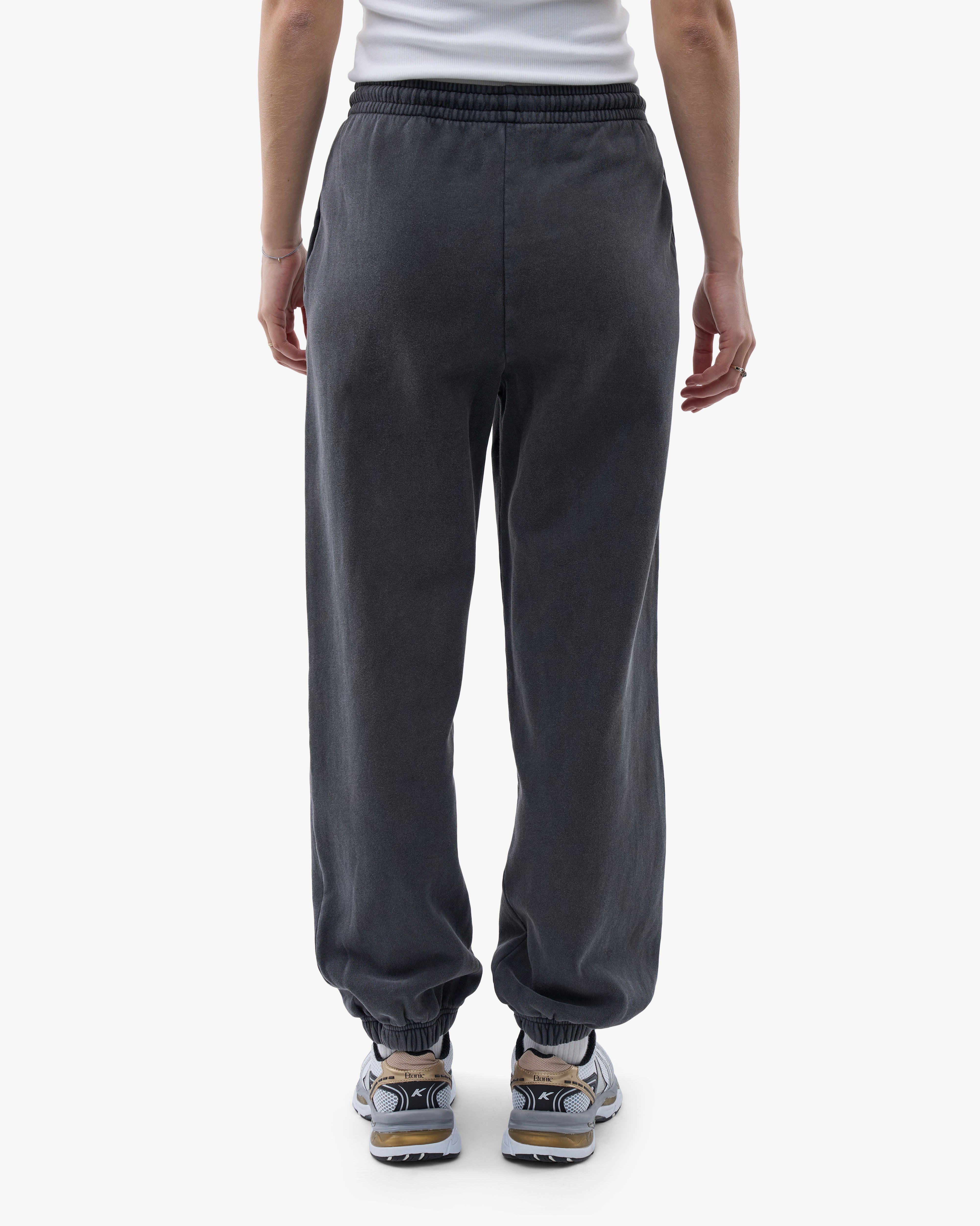 Organic Cotton Relaxed Sweatpants for Women & Men - Faded Black | Comfortable Lounge Pants for Yoga, Home & Casual Wear