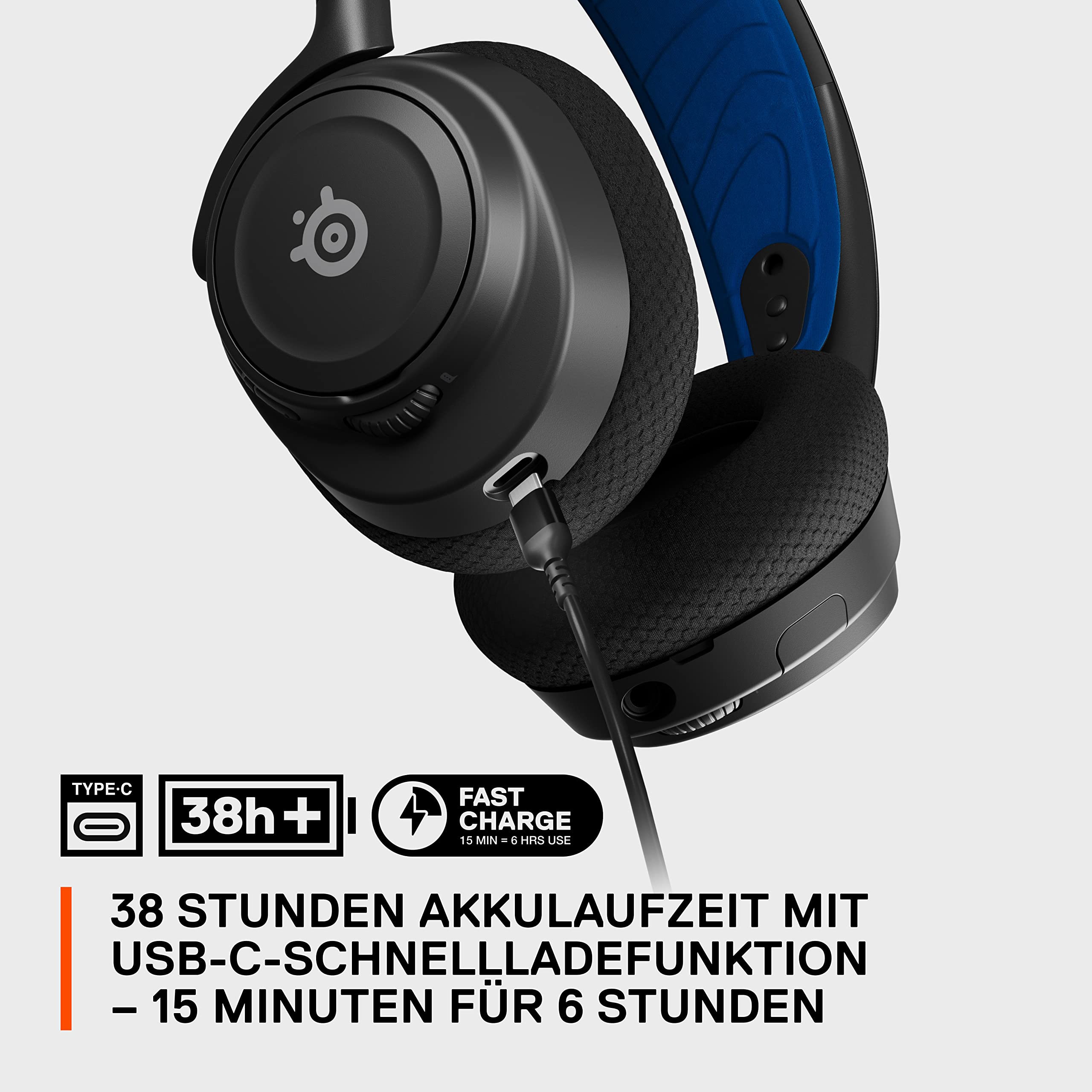 SteelSeries Arctis Nova 7P Wireless Gaming Headset for PS5, PC, Switch & Mobile - Dual 2.4GHz + Bluetooth Connectivity - 38H Battery - ClearCast Gen 2 AI Mic - Perfect for Competitive Gaming & Mobile Entertainment