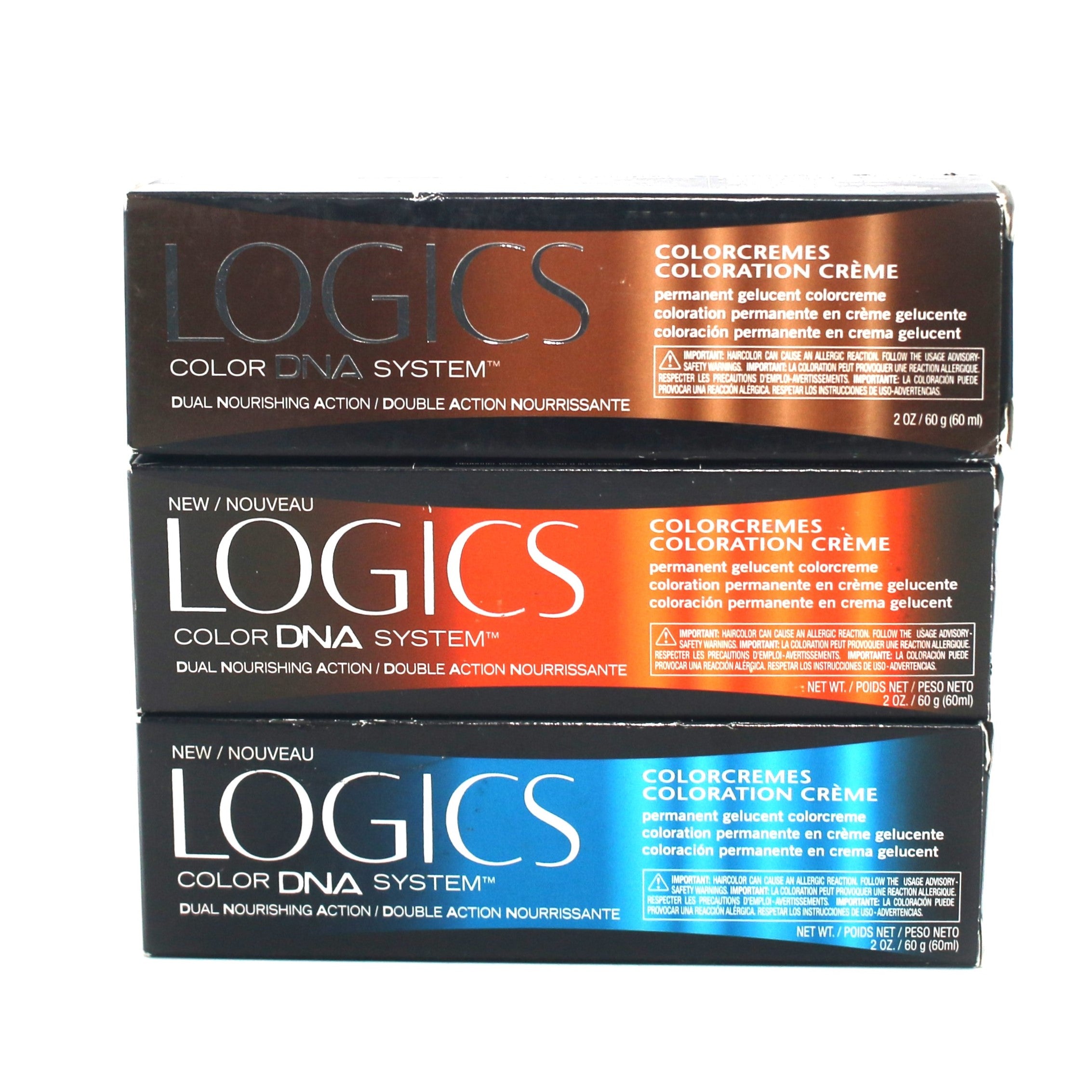 Logics Color DNA Coloration Creme - Permanent Hair Color Gel with Gelucent Technology (2 oz) - Professional Salon Quality for Vibrant, Long-Lasting Color at Home