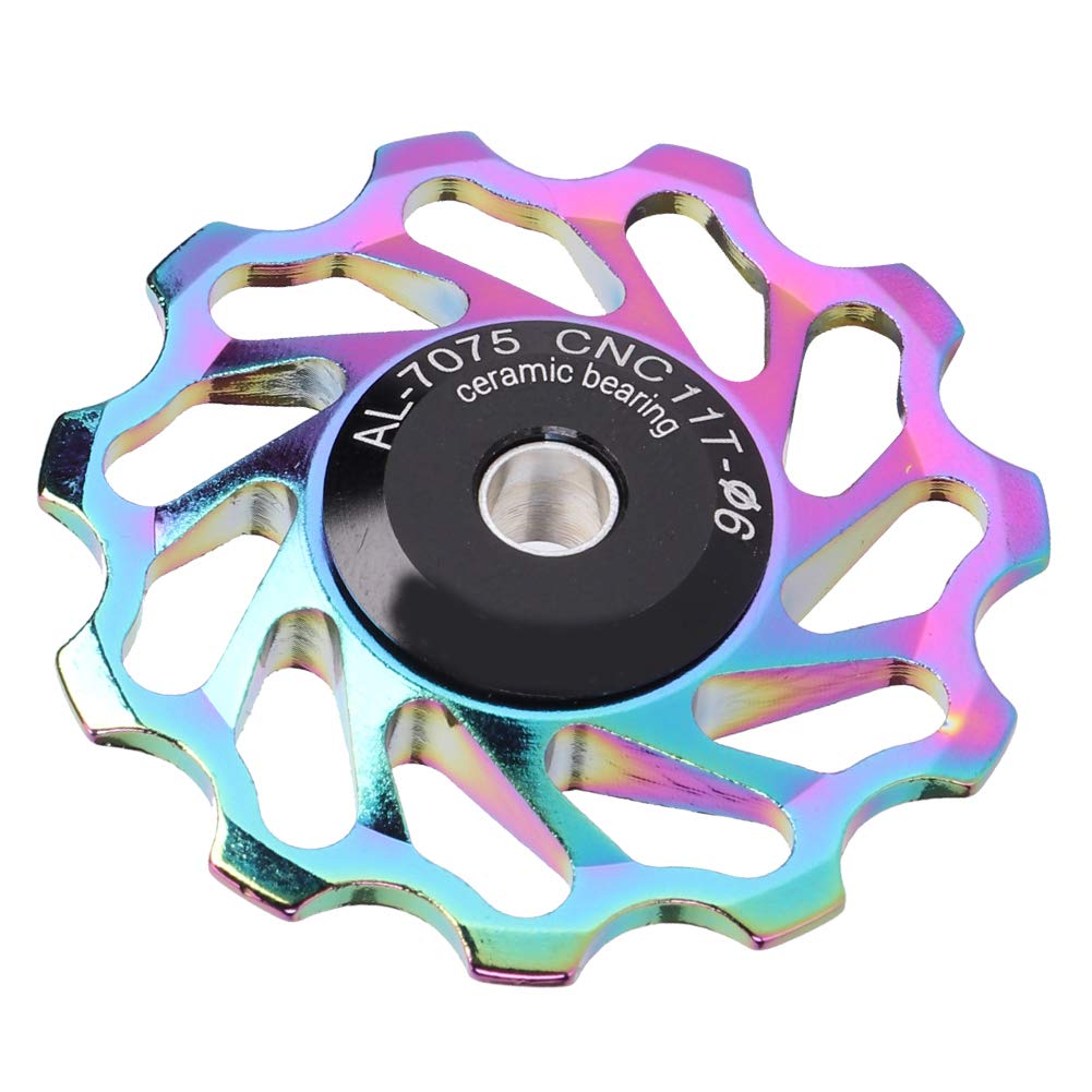 11T Sealed Bearing Bike Rear Derailleur Pulley - Ceramic Mountain Bike Transmission Wheel for Smooth Shifting | Durable Cycling Accessory for MTB, Road & Commuter Bikes