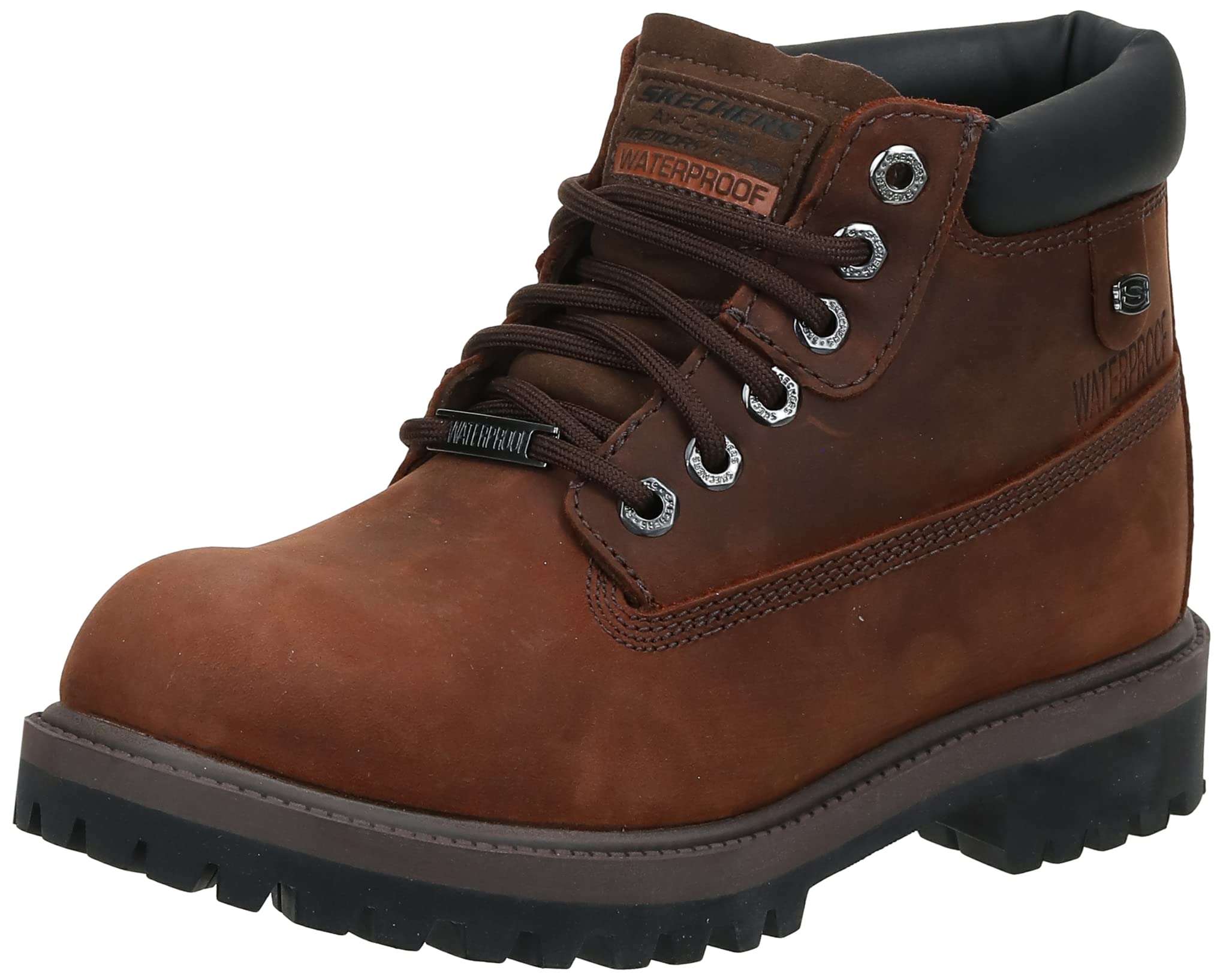 Skechers Men's Verdict Waterproof Work Boots - Slip Resistant, Comfortable & Durable for Construction, Hiking & Outdoor Activities