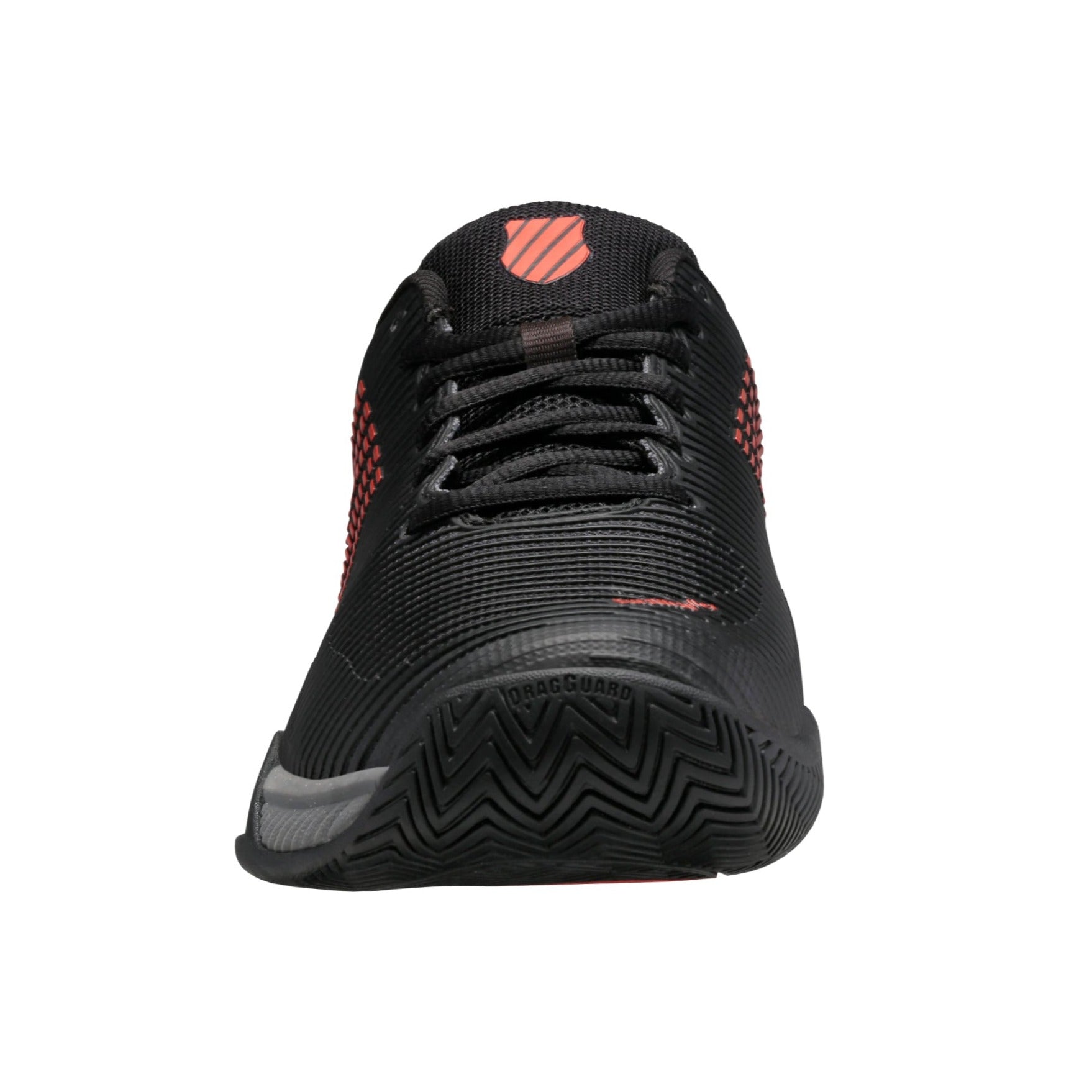 K Swiss Hypercourt Express 2 Men's Tennis Shoes - Black/Grey/Orange | Lightweight & Durable Court Shoes for Men | Perfect for Tennis, Pickleball & Casual Wear