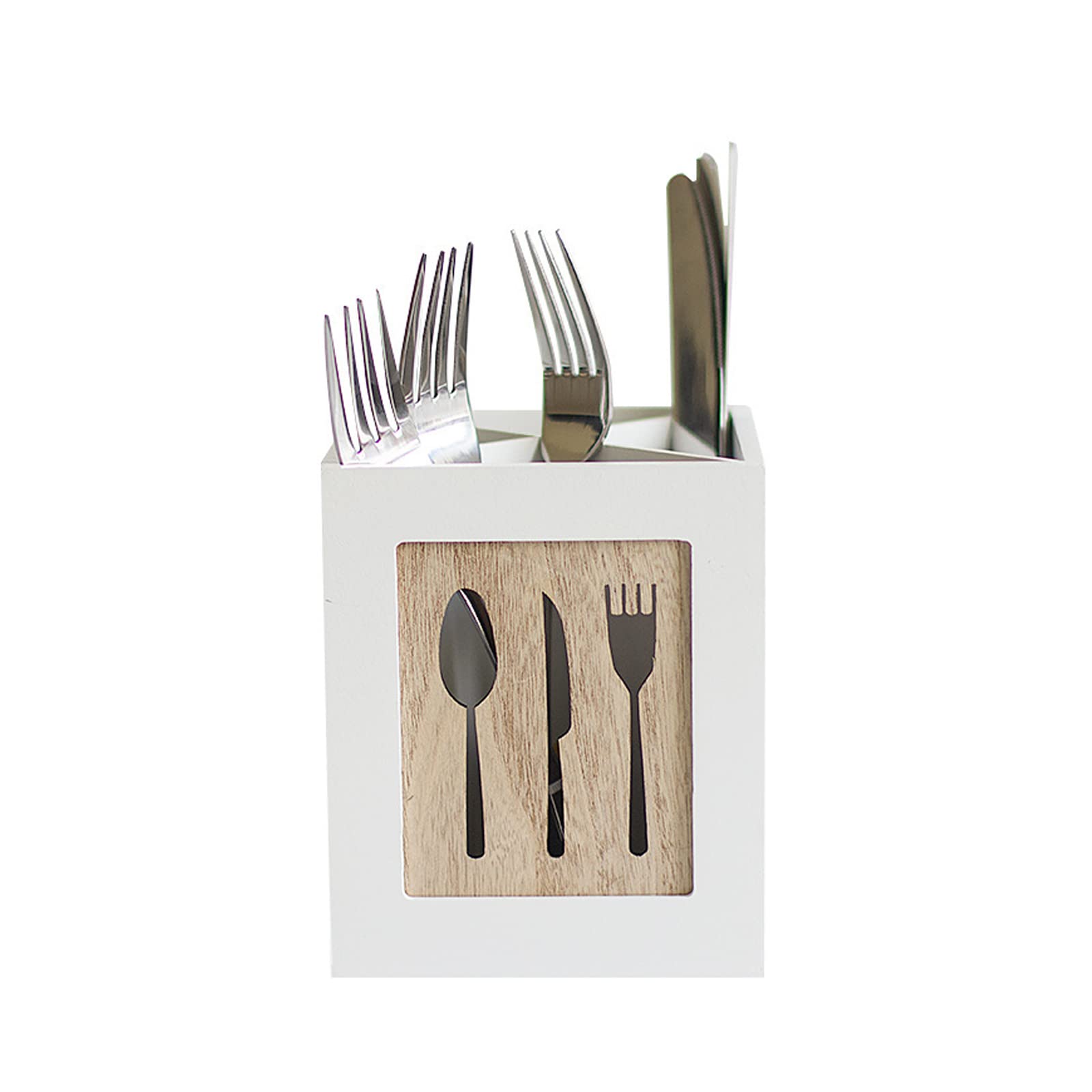 Okngr Flatware Storage Case - Durable Silverware Organizer with Compartments, Kitchen Drawer & Countertop Organizer for Forks, Spoons & Knives - Perfect for Dining Room, Restaurant & Home Kitchen Organization