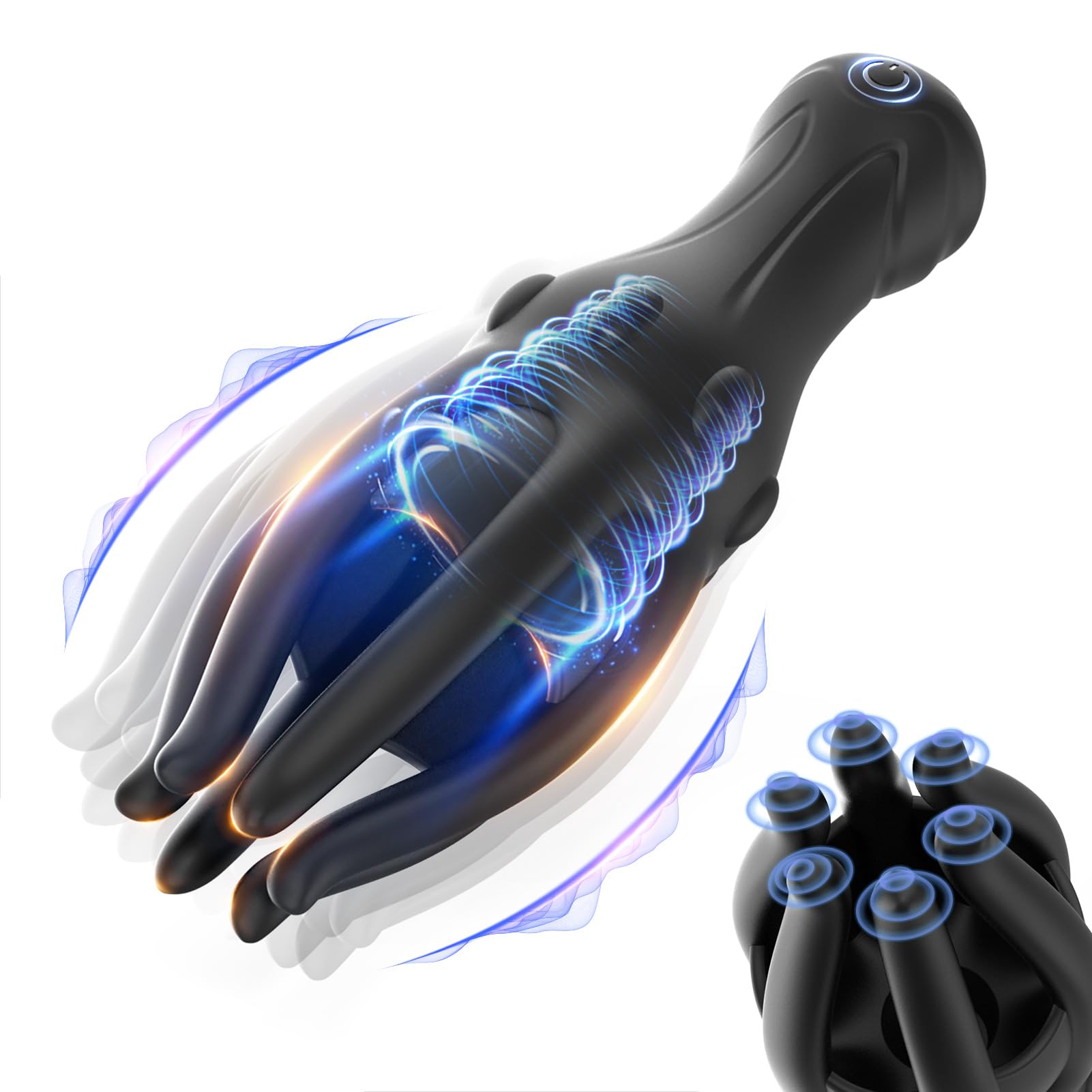 Premium Male Masturbator with 10 Vibration Modes - Penis Stimulator & Glans Trainer for Men | Sensitivity Reduction & Endurance Training | Adult Sex Toy for Solo Play & Couples Fun