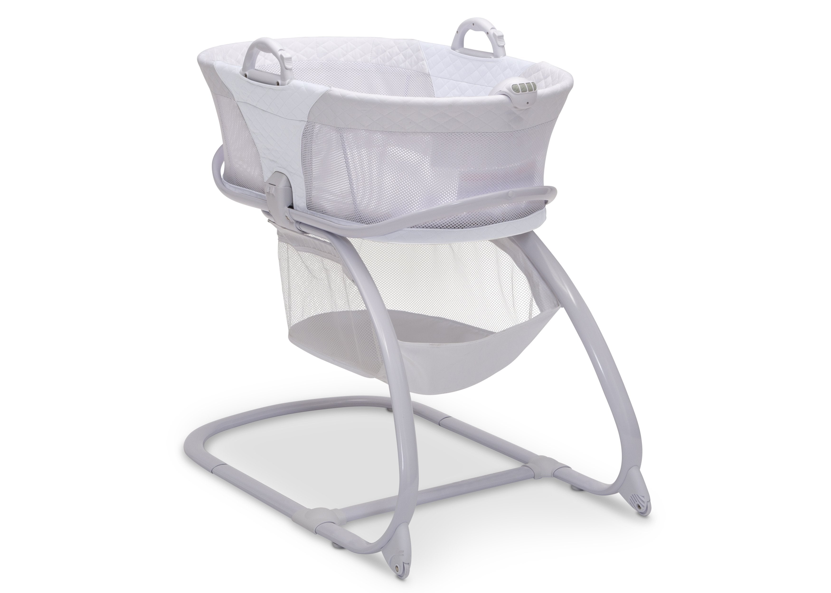 2 in 1 Moses Basket & Bedside Bassinet Sleeper for Newborns - Portable Baby Crib for Co-Sleeping, Nursery, and Travel