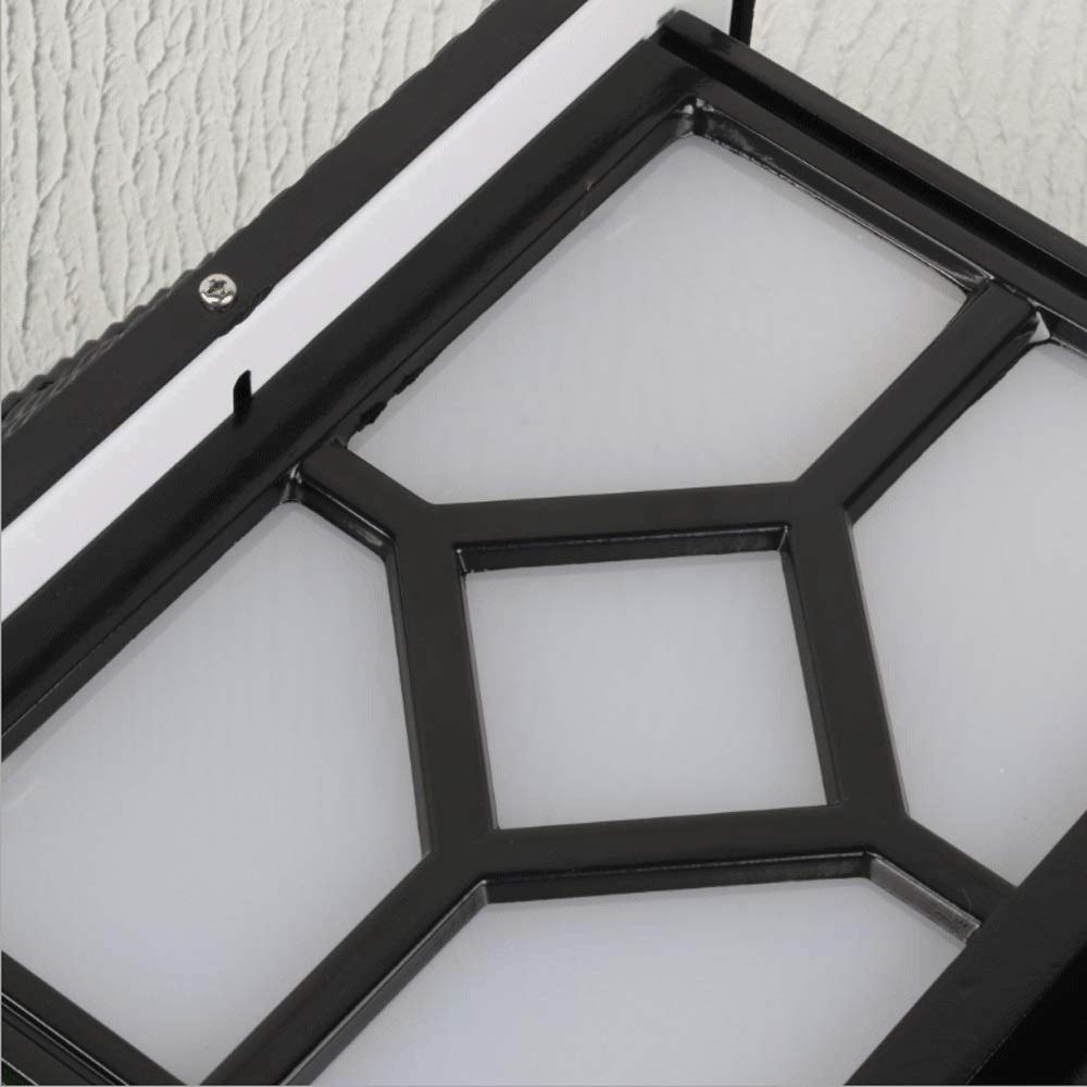 Outdoor Solar LED Column Lamp - Black Aluminum Metal Retro Solar Powered Pillar Light for Garden, Courtyard, Patio, Fence & Deck - Weatherproof Landscape Lighting (30cm Diameter) - Perfect for Pathways, Driveways & Outdoor Entertaining Areas