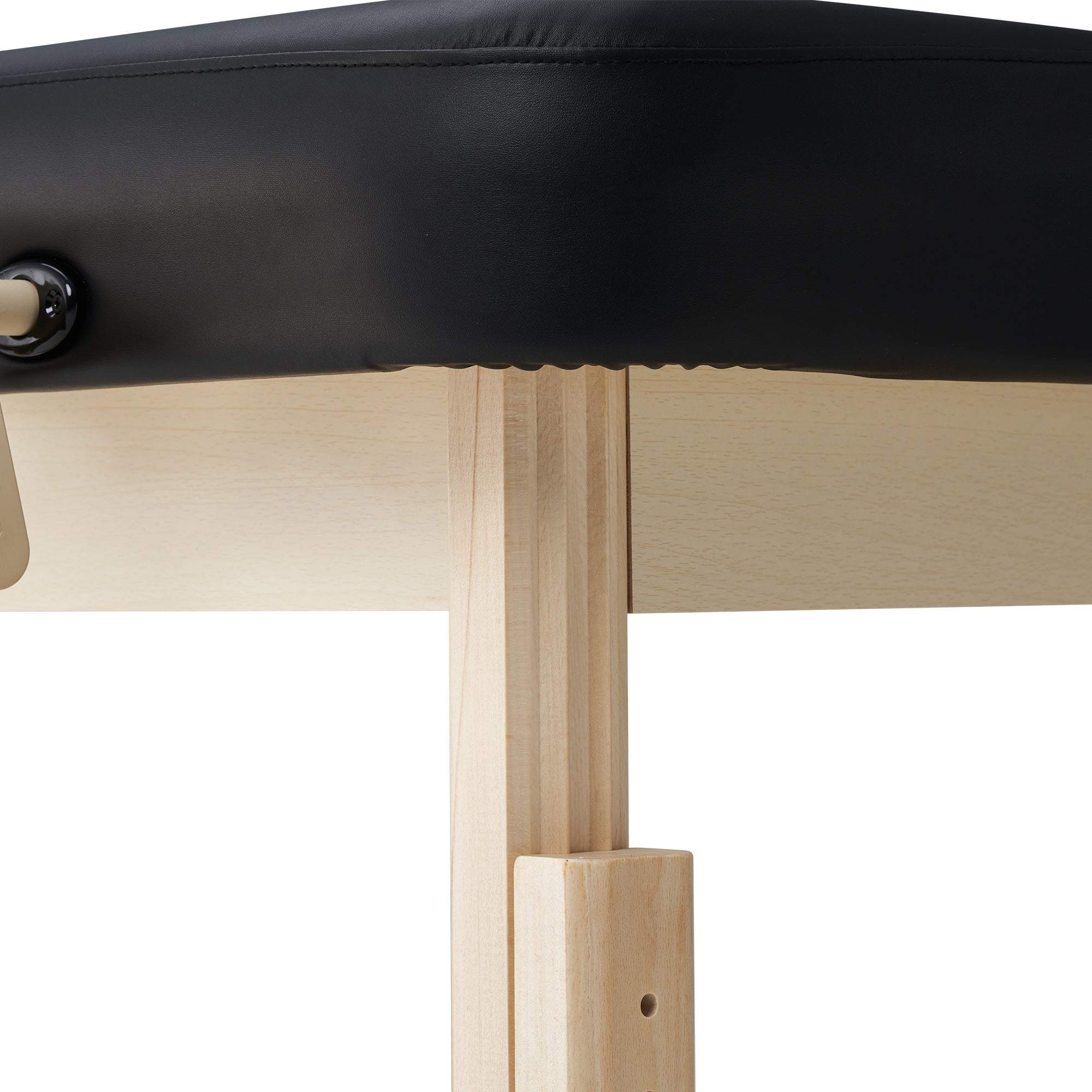 Professional Salon Massage Table - Master Massage 30 Harvey Comfort™ Stationary Massage Bed in Black for Spa, Clinic & Home Use