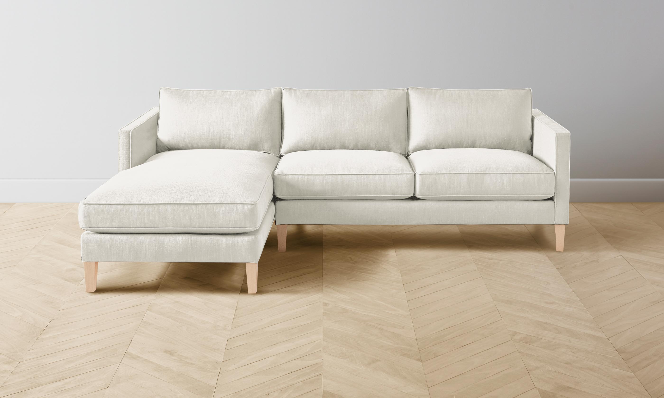 Premium Crosby Sectional Sofa - Performance Linen Weave Fabric - Modern Living Room Furniture for Home & Office Comfort - Perfect for Family Gatherings & Relaxation