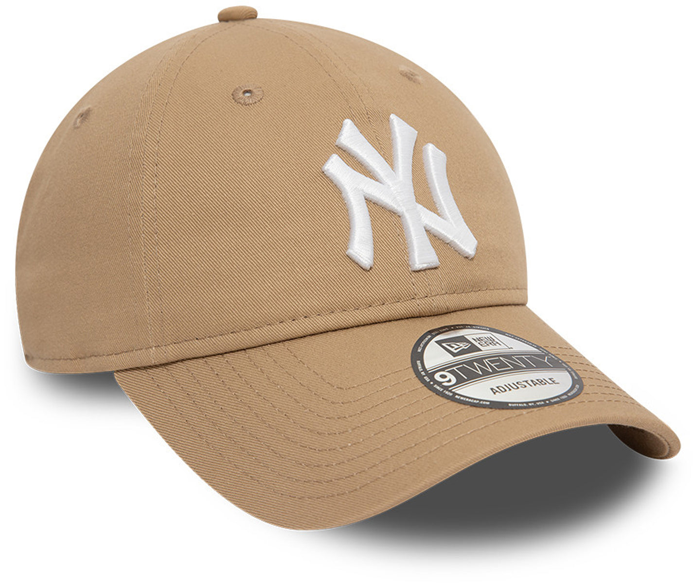 New York Yankees New Era 9Twenty League Essential Camel Baseball Cap - Official MLB Licensed Adjustable Hat for Men & Women - Perfect for Baseball Games, Streetwear & Casual Outfits