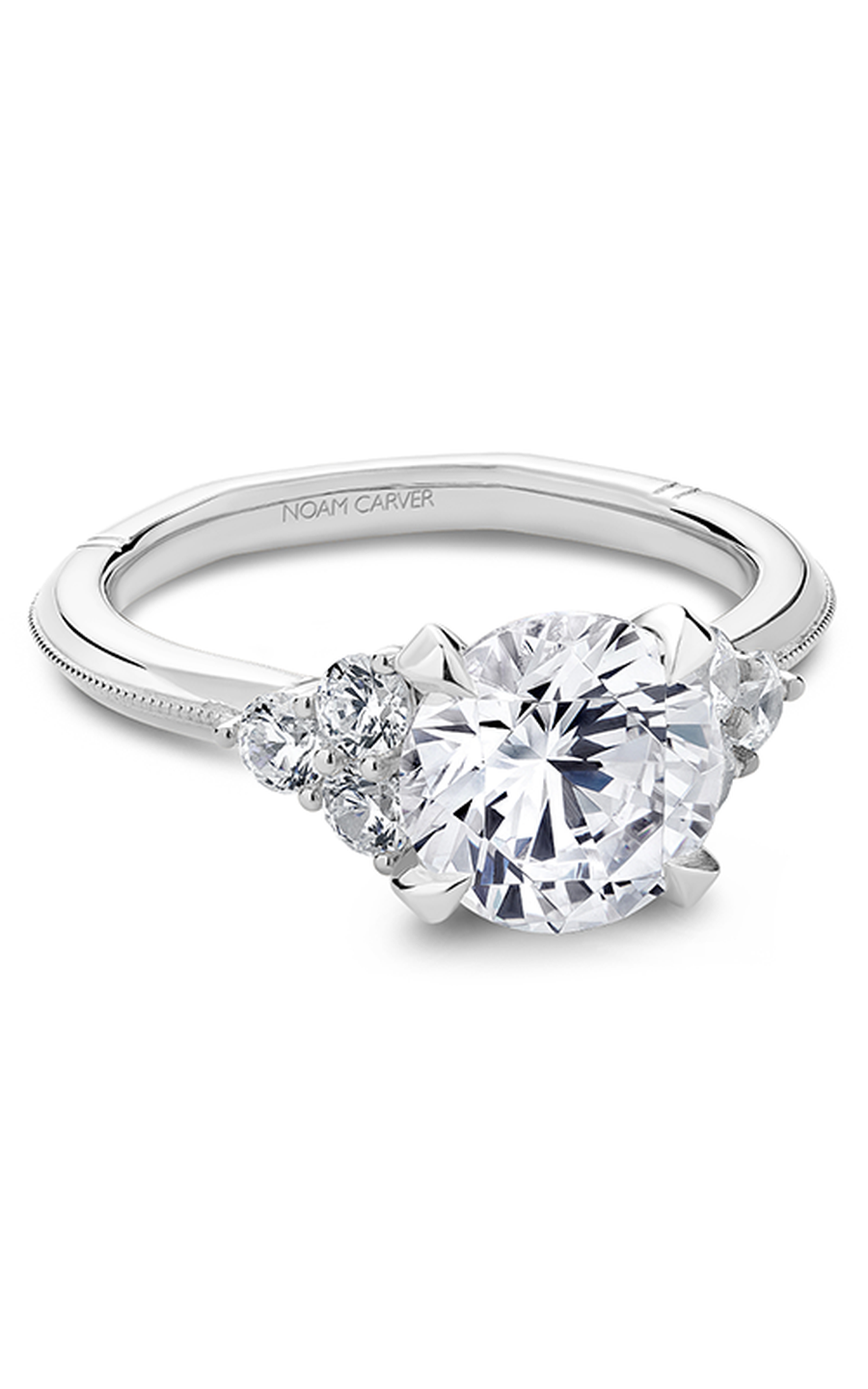 Noam Carver Atelier A023 01A Diamond Engagement Ring - Elegant Wedding Band for Proposal, Anniversary & Special Occasions