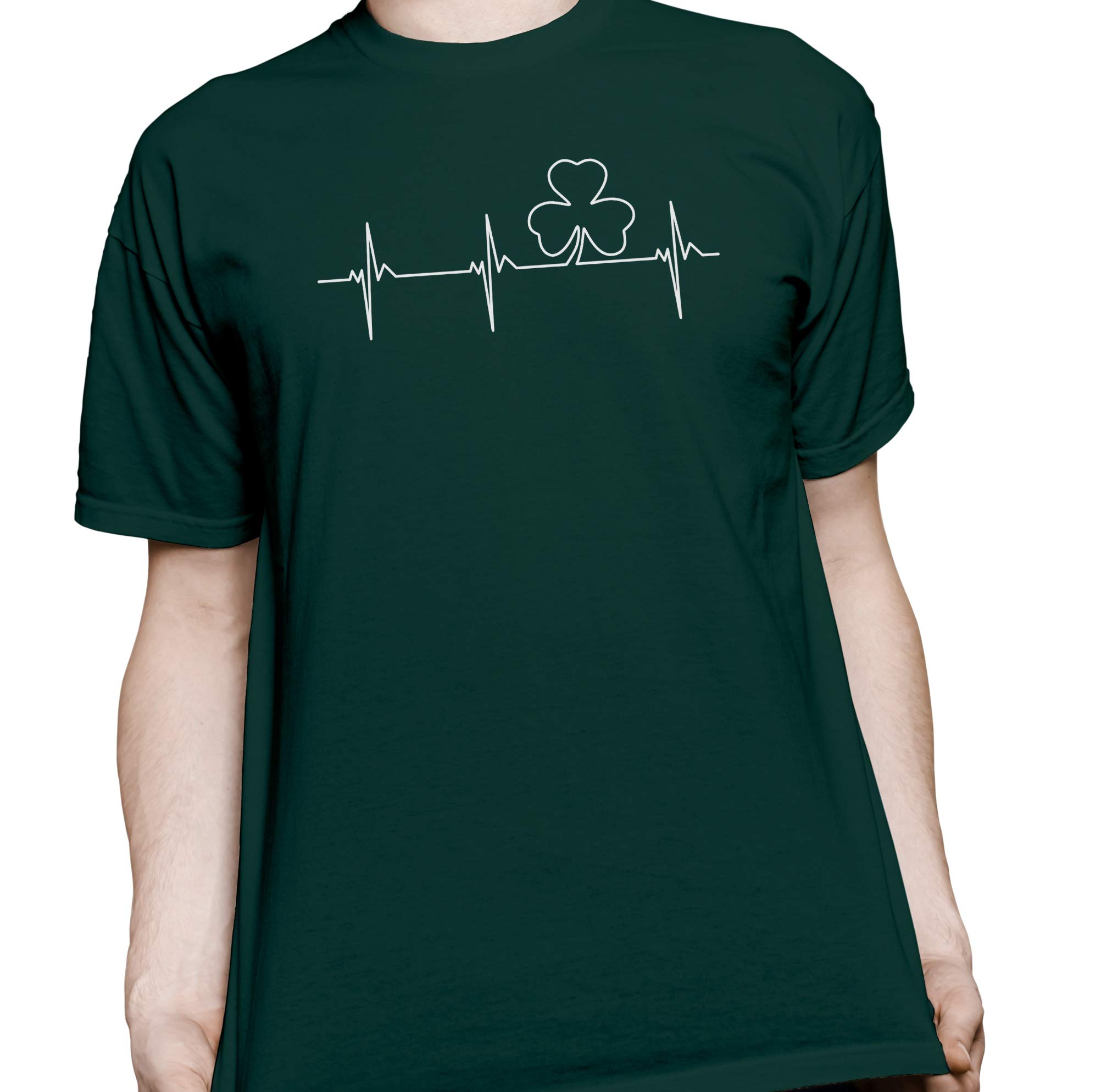 Authentic Irish Heartbeat T-Shirt - St Patrick's Day Apparel for Men & Women | Celebrate Irish Pride with Casual Wear for Parties & Parades