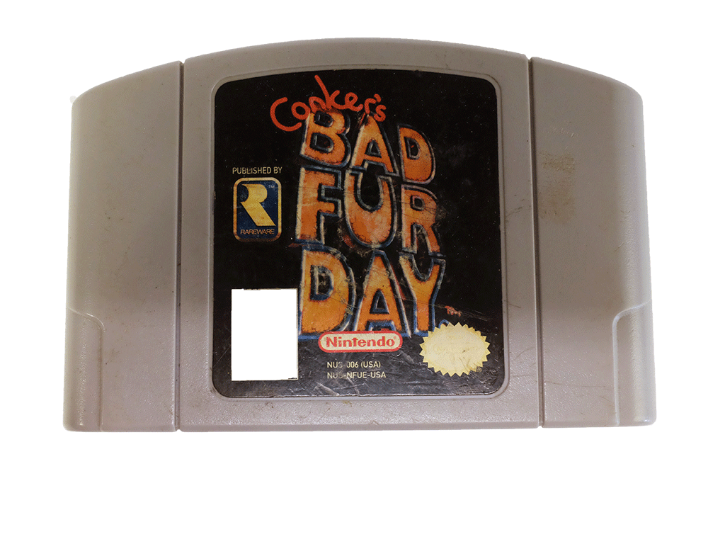 Conker's Bad Fur Day N64 Game Cartridge - Nintendo 64 Retro Video Game for Collectors & Gamers - Perfect for Nostalgic Gaming Nights & Retro Console Collections