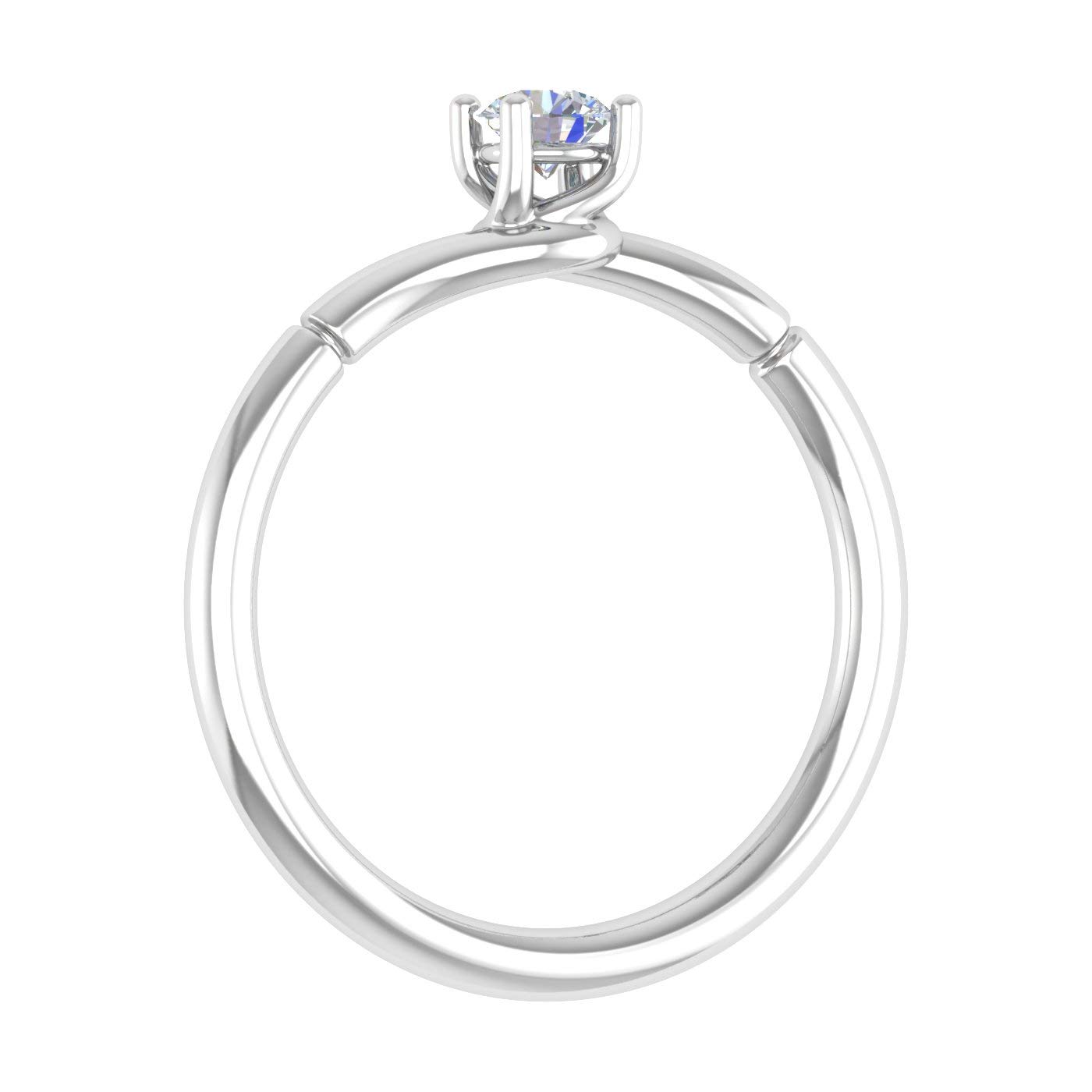 1/4 Carat 4-Prong Solitaire Diamond Engagement Ring in 10K Gold - Perfect for Proposals, Anniversaries & Special Occasions