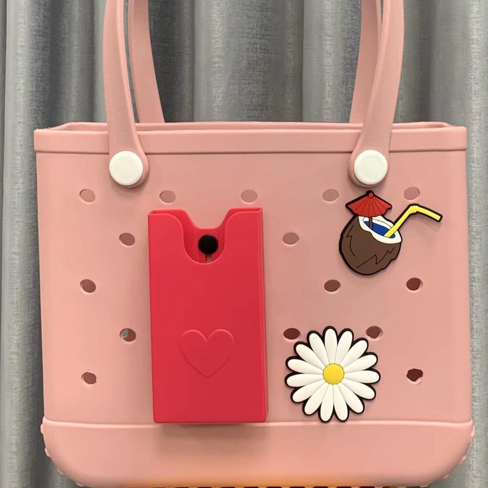Waterproof Beach Bag Phone Holder - Detachable Silicone Charm for Phone Storage & Bag Decoration | Perfect for Pool, Vacation & Outdoor Activities