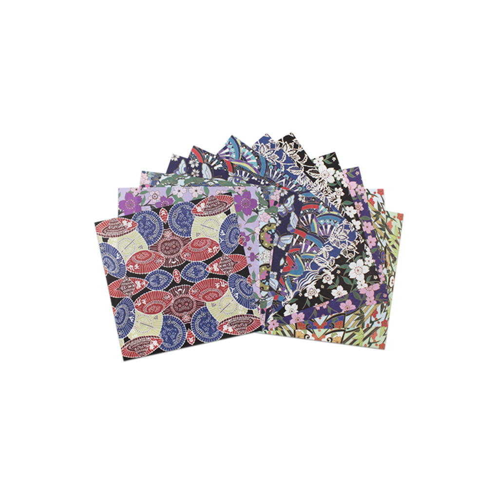 Origami Paper Kaleidoscope Series - Yuzen Kimono Pattern 24 Sheets (5 7/8 Inch) for DIY Crafts, Gift Wrapping & Japanese Art Projects | Premium Quality Origami Sheets for Kids & Adults