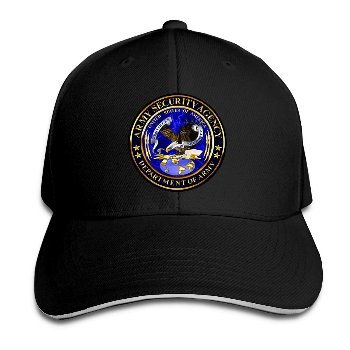 ASA Seal Unisex Baseball Cap - Military Style Army Security Agency Hat for Men & Women - Casual Jeans Cap for Outdoor, Sports & Everyday Wear