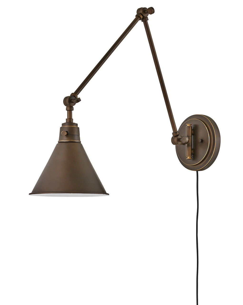 Briley Arm Sconce Wall Light - Modern Adjustable Swing Arm Wall Lamp for Bedroom, Living Room & Office - Perfect for Reading, Task Lighting & Home Decor