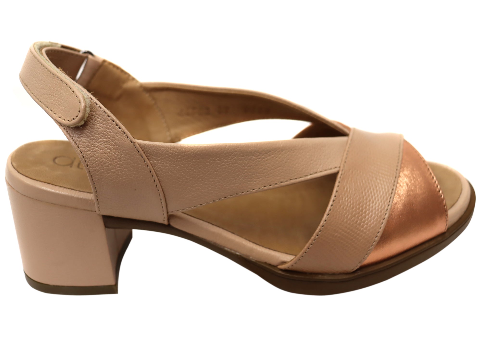 Opananken Raquel Women's Comfortable Leather Mid Heel Sandals - Stylish & Supportive for Work, Party & Summer Outings