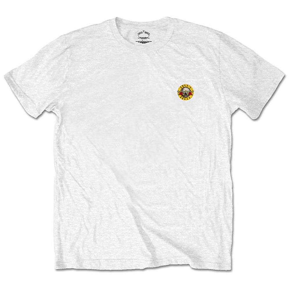 Guns N’ Roses Men's Classic Logo Slim Fit T-Shirt - Black Band Tee with Back Print (Retail Pack) | Rock Music Merchandise for Concerts & Casual Wear
