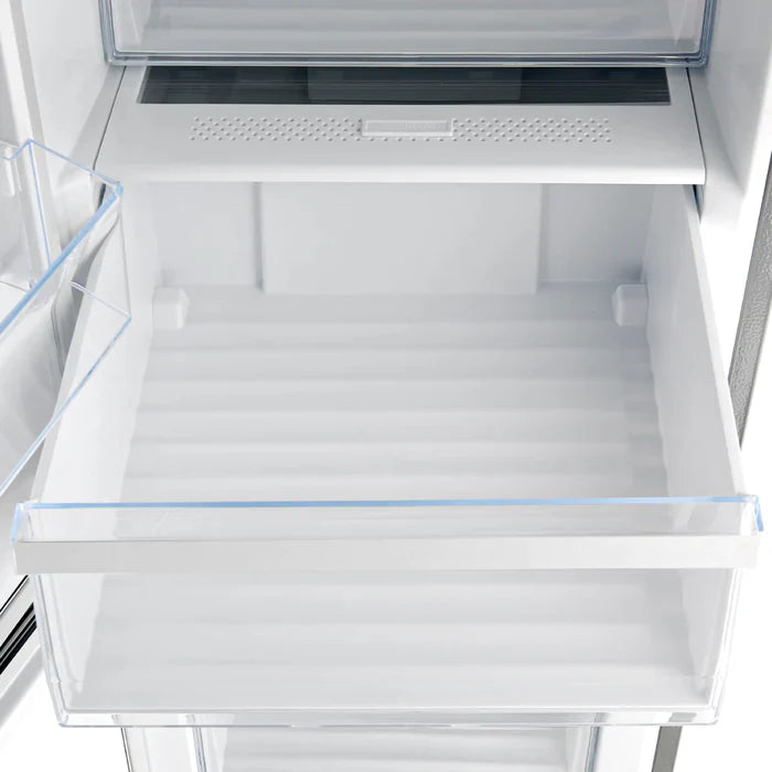 FORNO Guardia 46.8 Inch 21.6 cu.ft Stainless Steel Side by Side Refrigerator with Bottom Freezer - Model FFFFD1778 48S - Perfect for Modern Kitchens and Open Floor Plans