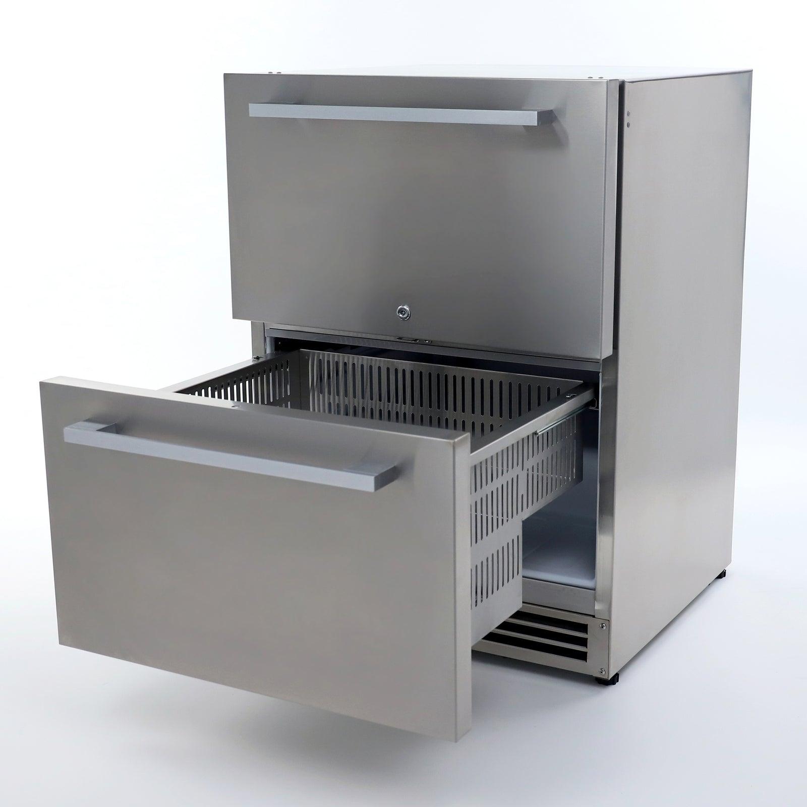 Avanti OR525U5D 5.2 Cu. Ft. Elite Series Outdoor Refrigerator Dual Drawer - Stainless Steel Commercial Grade Fridge for Patio, Poolside & Backyard Entertaining