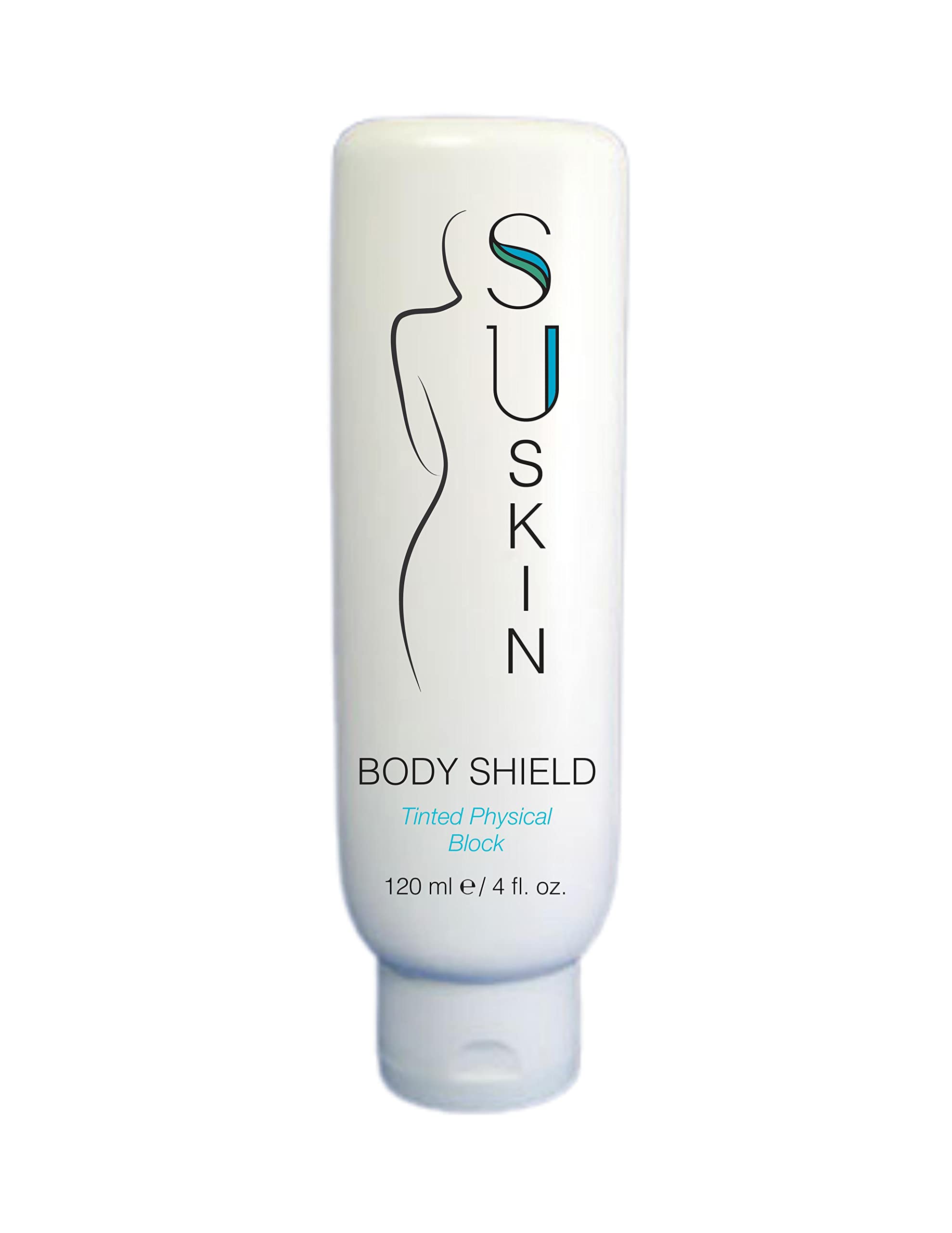 Su-Skin Body Shield Tinted Mineral Sunscreen SPF 50 - Zinc Oxide & Titanium Dioxide Natural Sun Protection for Face & Body | Water-Resistant, Reef-Safe, Daily Use for Beach, Swimming & Outdoor Activities
