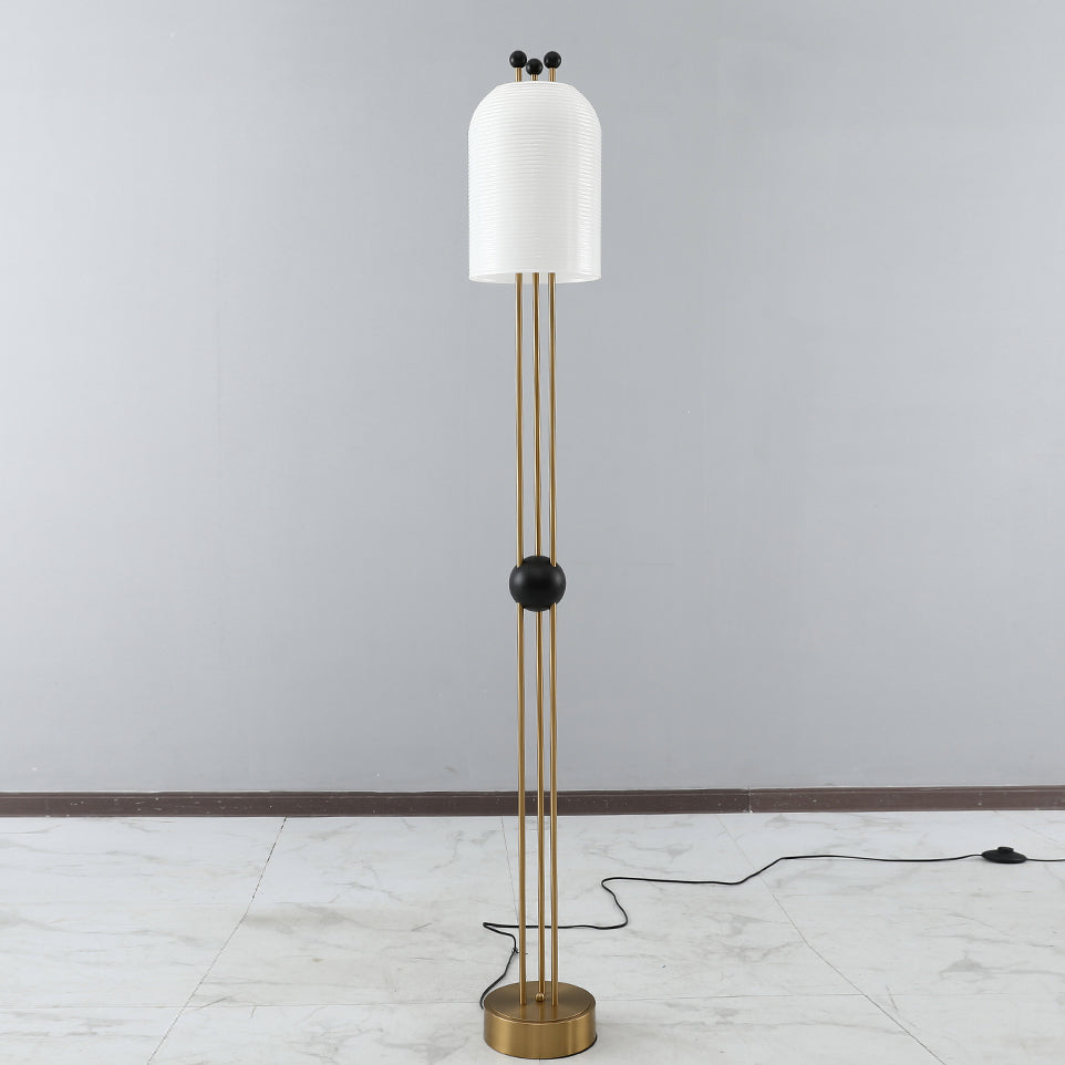 Bertha Modern Floor Lamp - Adjustable LED Standing Light for Living Room, Bedroom & Office - Warm White & Cool White Dimmable Reading Light with Remote Control - Perfect for Night Reading, Relaxing & Decor