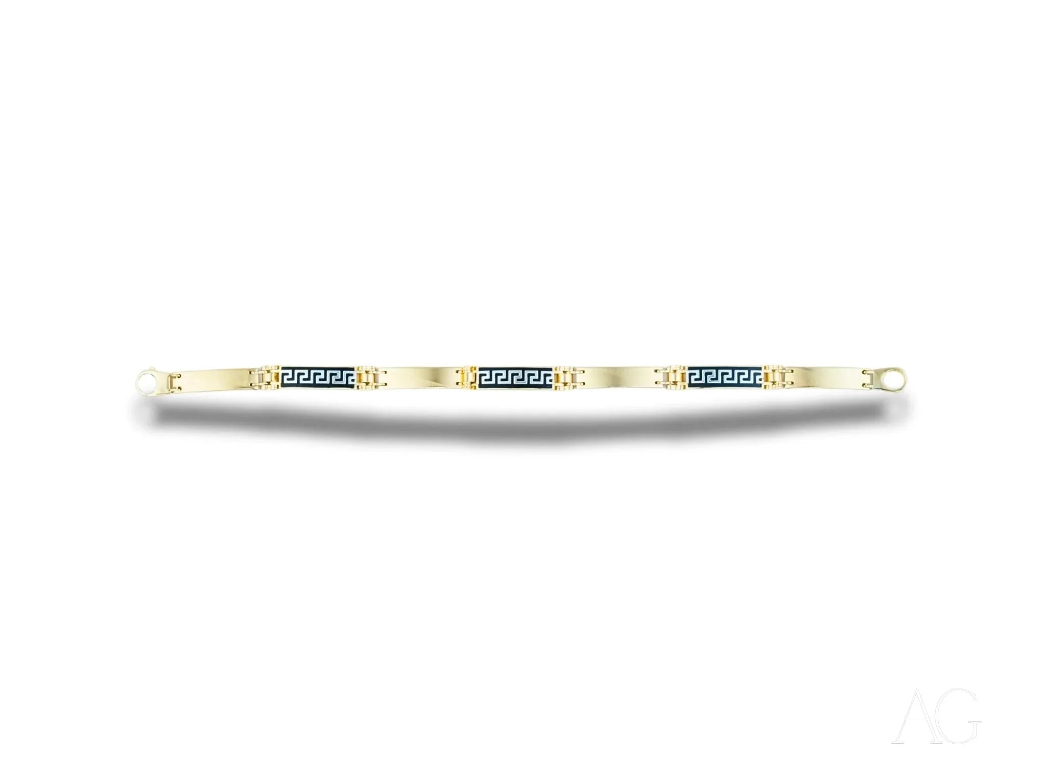 18K Gold & White Gold Men's Bracelet - Elegant & Durable Jewelry for Gifts, Weddings & Special Occasions