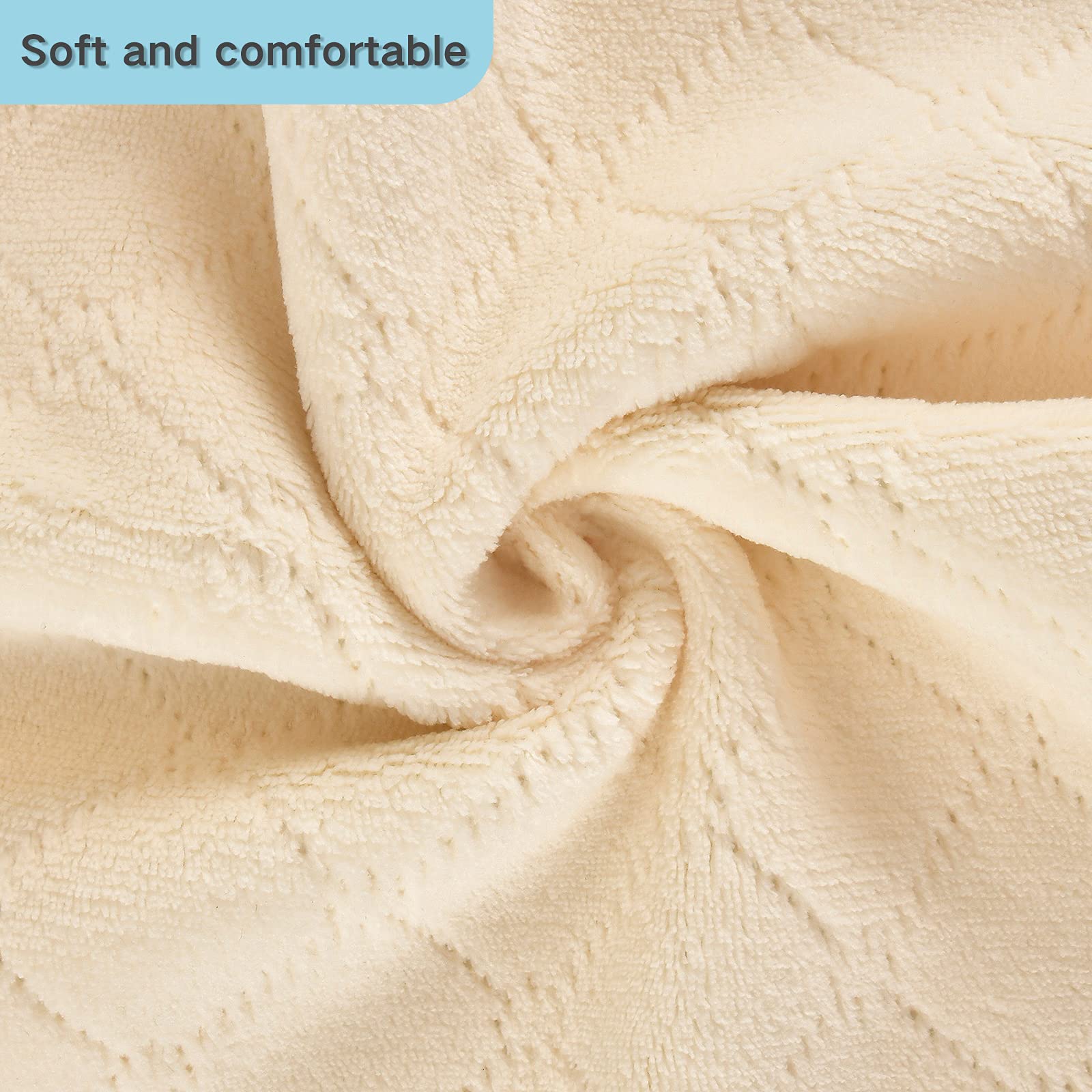Golden Marble Dish Towels Set of 6 - Absorbent & Lint-Free for Kitchen & Bar Use