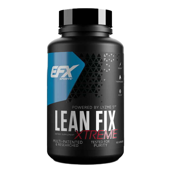 EFX Sports Lean Fix Xtreme Fat Burner & Metabolism Booster - 90 Capsules for Weight Loss, Energy & Appetite Control - Perfect for Gym, Workout & Fitness Routines
