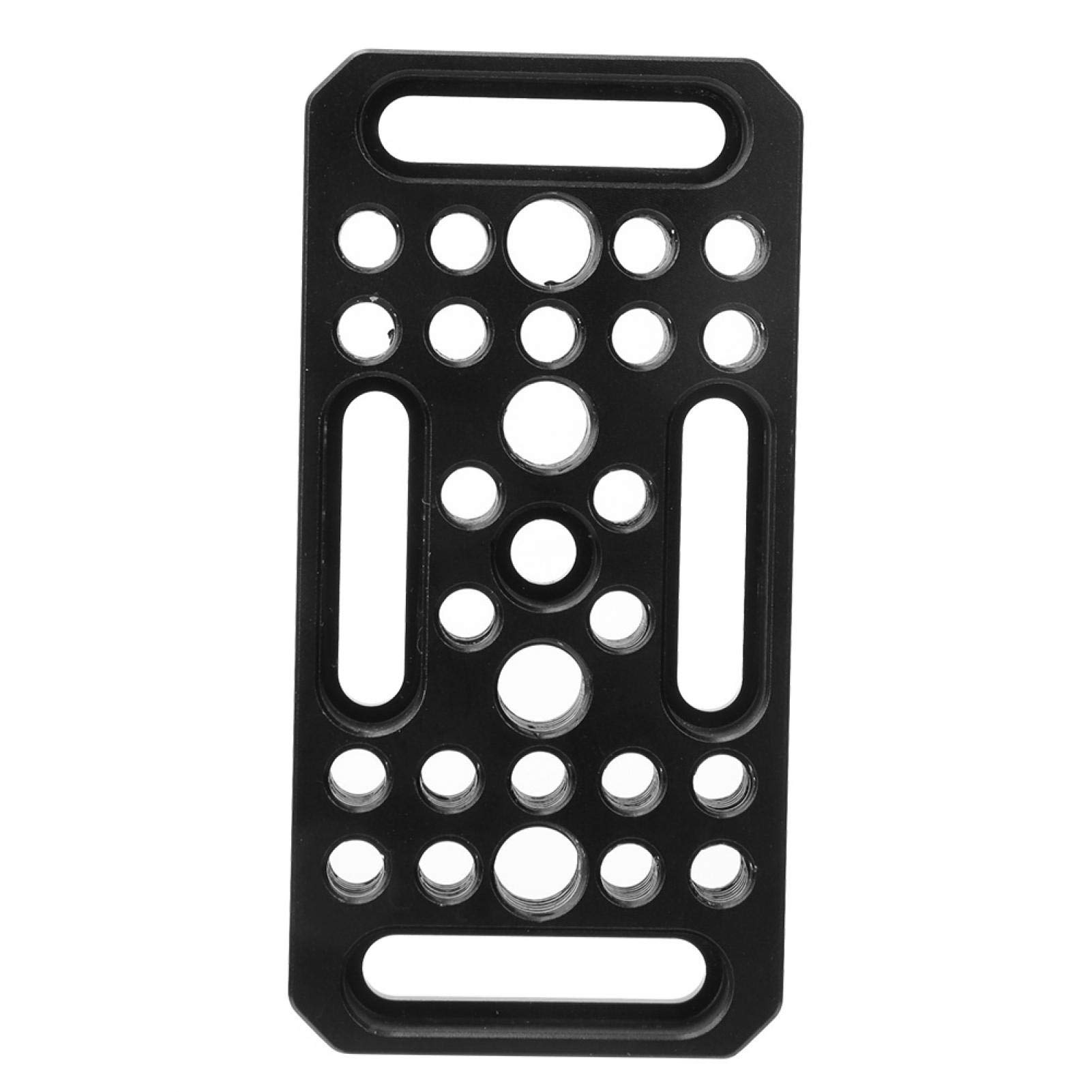 Black Aluminum Alloy Camera Extension Plate - DSLR Video Cheese Expansion Plate for Smooth Switching | Perfect for Vlogging, Photography & Film Making