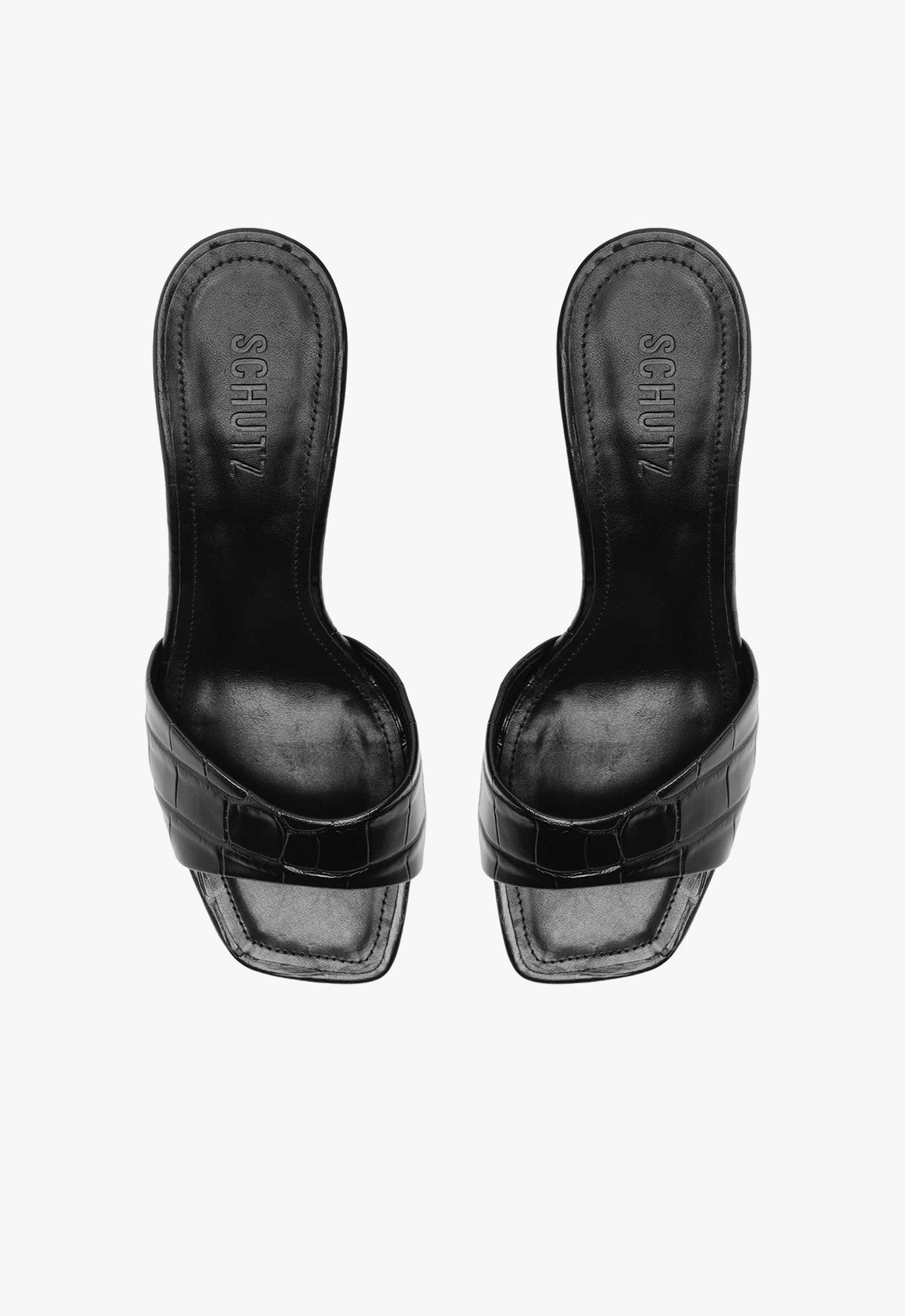 Posseni Women's Crocodile Embossed Leather Sandals with 2.4 Inch Mid Heel - Stylish & Comfortable for Summer Outings, Parties, and Office Wear