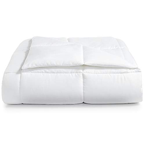 MARTHA STEWART Essentials Reversible Down Alternative Twin Comforter - Hypoallergenic & Breathable Bedding for All Seasons | Perfect for Guest Rooms, Dorms & Cozy Bedrooms