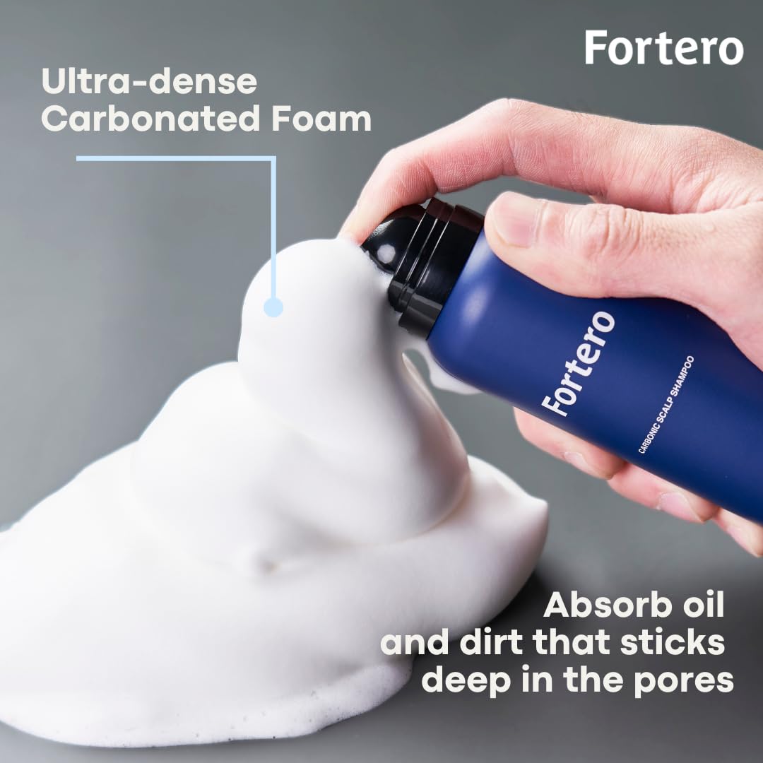 Fortero Hair Regrowth Treatment for Men - 5% Minoxidil Shampoo & Conditioner Set for Hair Loss, Baldness & Alopecia - Hair Thinning Solution & Restoration System Bundle - Perfect for Daily Use & Scalp Care Routine
