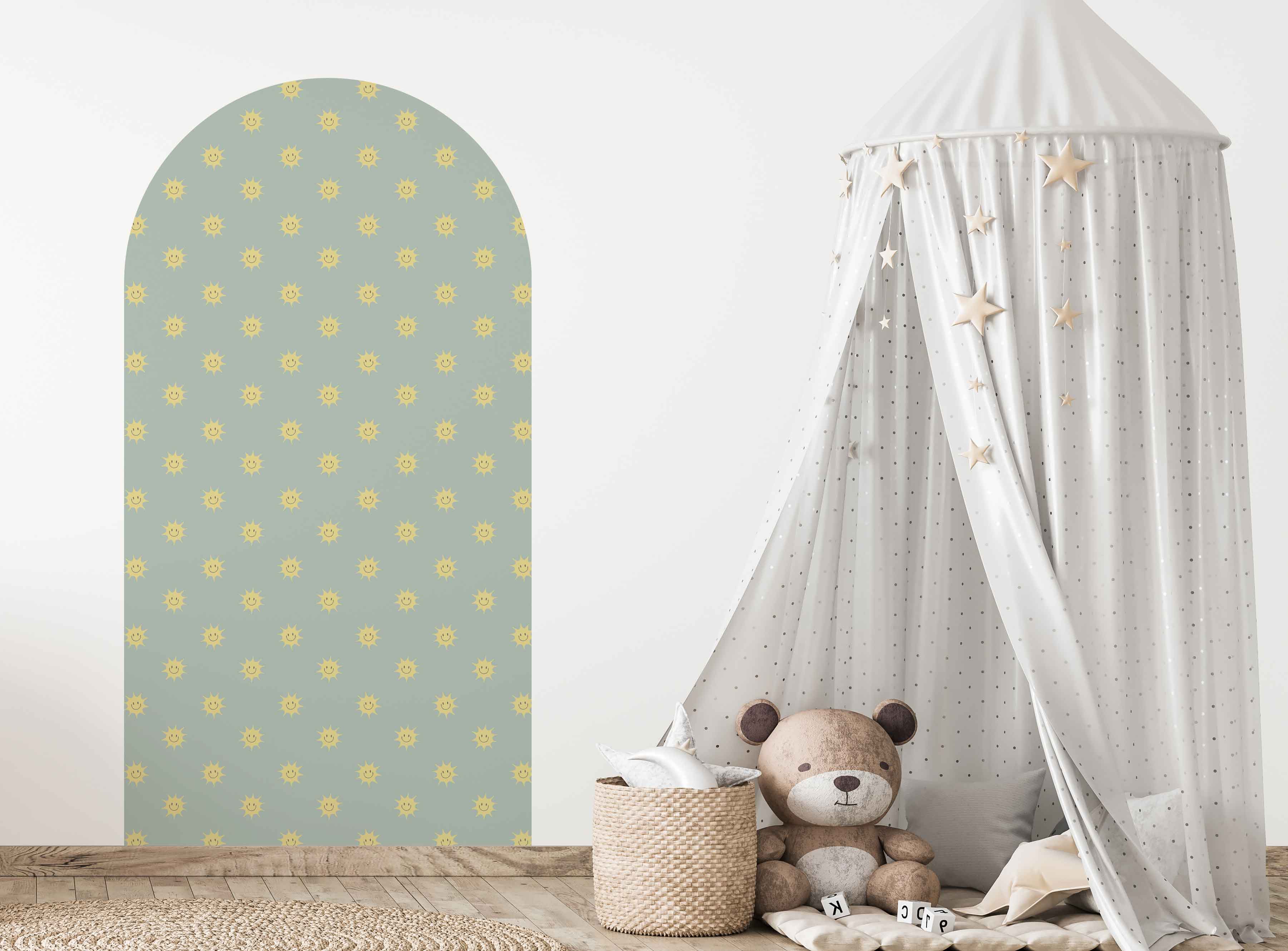 Peel and Stick Arch Wallpaper Decal - Sunny Design | Self-Adhesive Wall Decor for Bedroom, Nursery & Living Room | Easy DIY Home Improvement