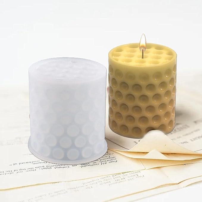 Premium Silicone Candle Molds for DIY Candle Making - 7x6.5cm Reusable Epoxy Resin Molds for Wax Candles, Soap Making, Polymer Clay & Craft Projects - Perfect for Home Decor, Gifts & Relaxation