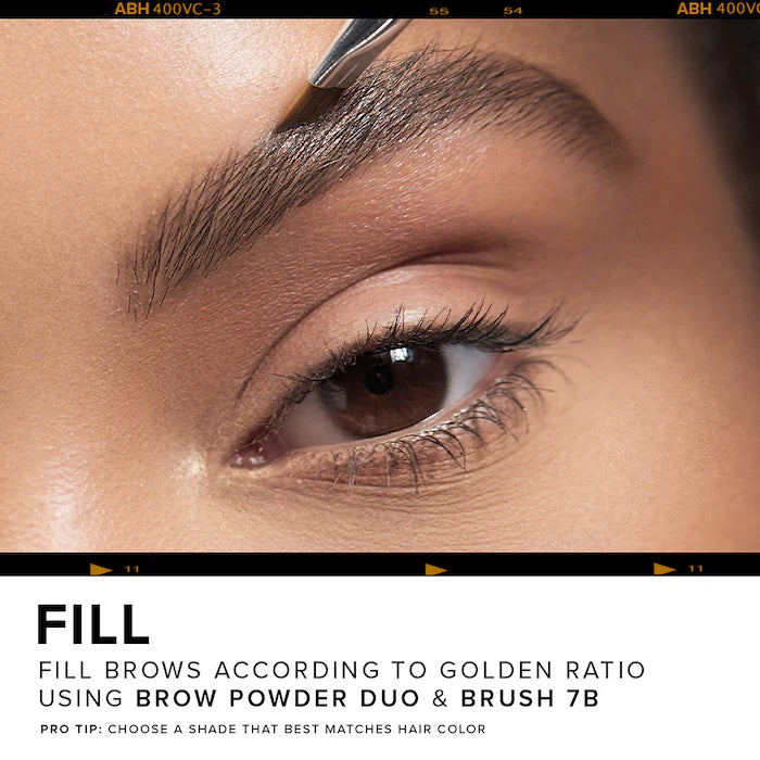 Anastasia Beverly Hills 7B Precision Powder Eyebrow Brush - Soft Angled Brow Brush for Flawless Powder & Pomade Application | Perfect for Eyebrow Shaping, Filling & Everyday Makeup Routine