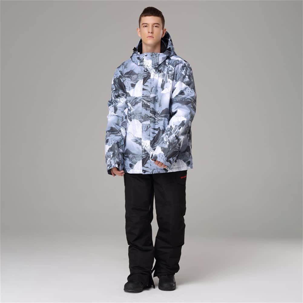 YEEFINE Men's Waterproof Ski Suit Set - Winter Snowboard Jacket & Pants for Outdoor Skiing, Snowboarding & Cold Weather Activities