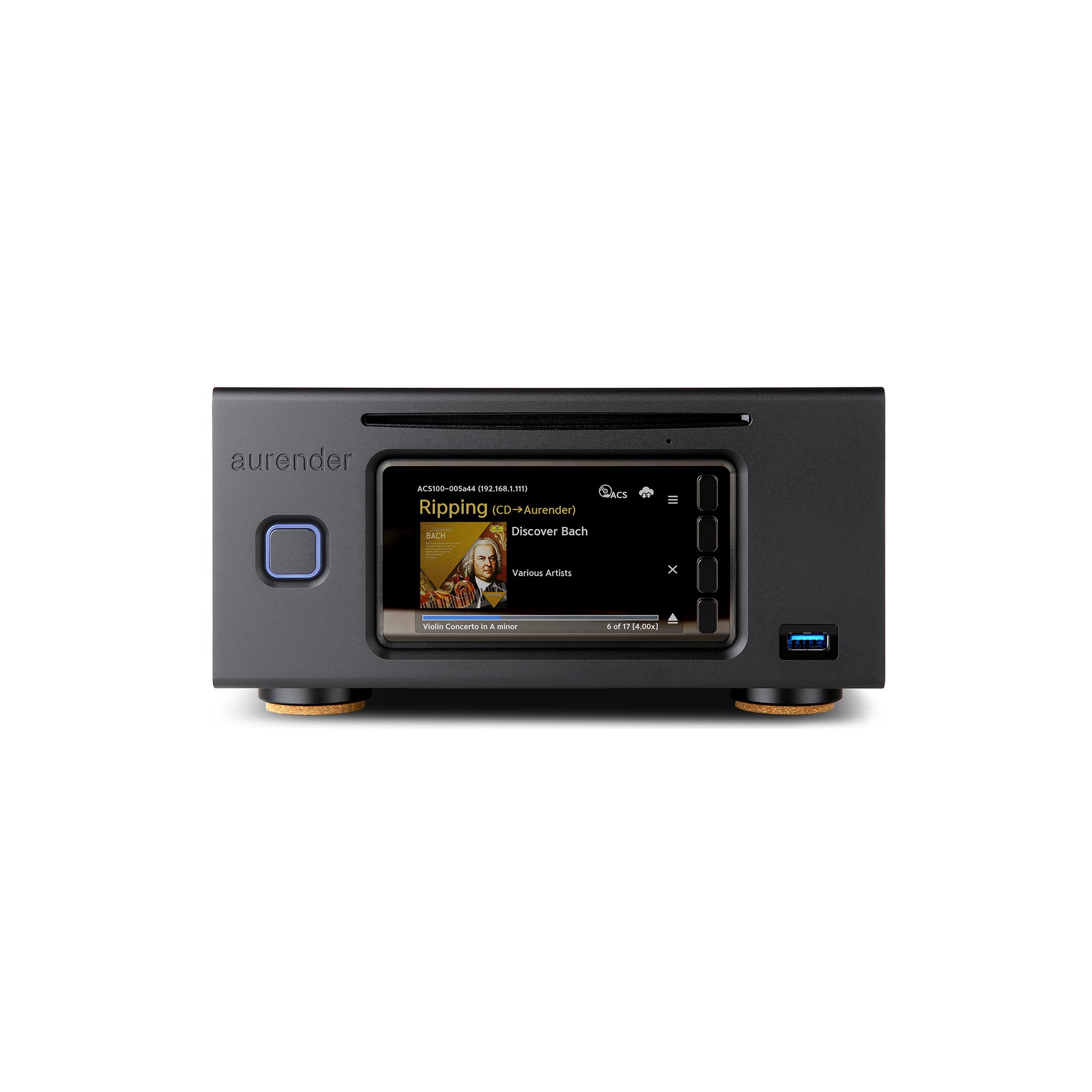 Aurender ACS100 High-Resolution Music Server & Streamer with CD Ripping - Perfect for Audiophiles & Home Theater Systems