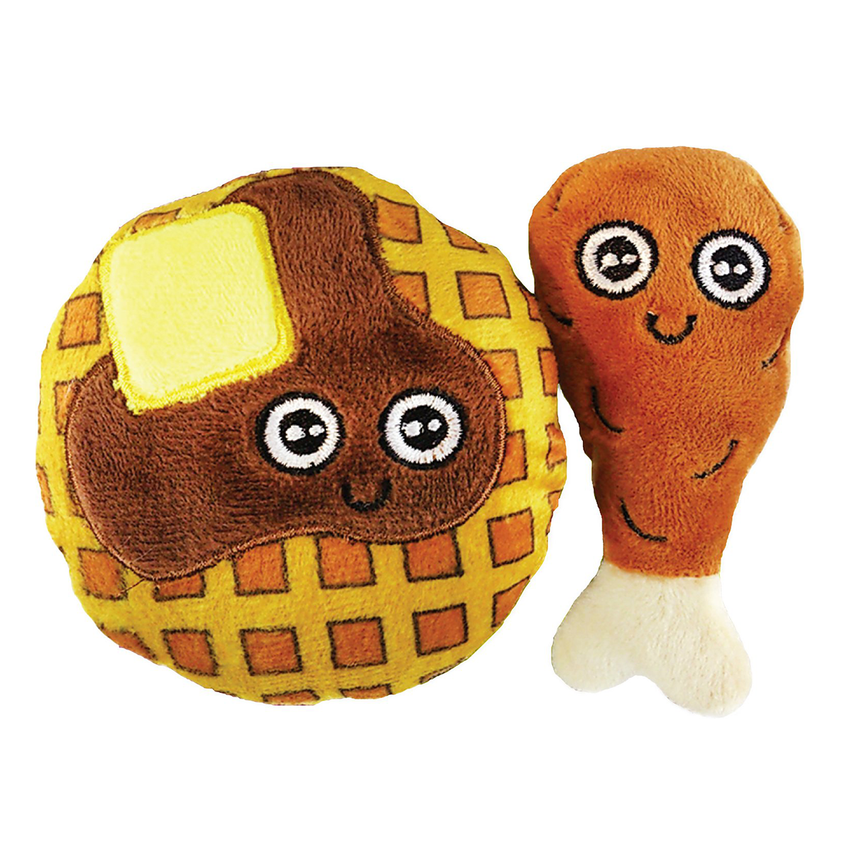 Mad Cat Catnip Toy - Chicken & Waffles Plush Cat Toy for Kittens & Adult Cats - Fun Interactive Play, Stress Relief & Training - Perfect for Indoor Playtime & Cuddle Sessions