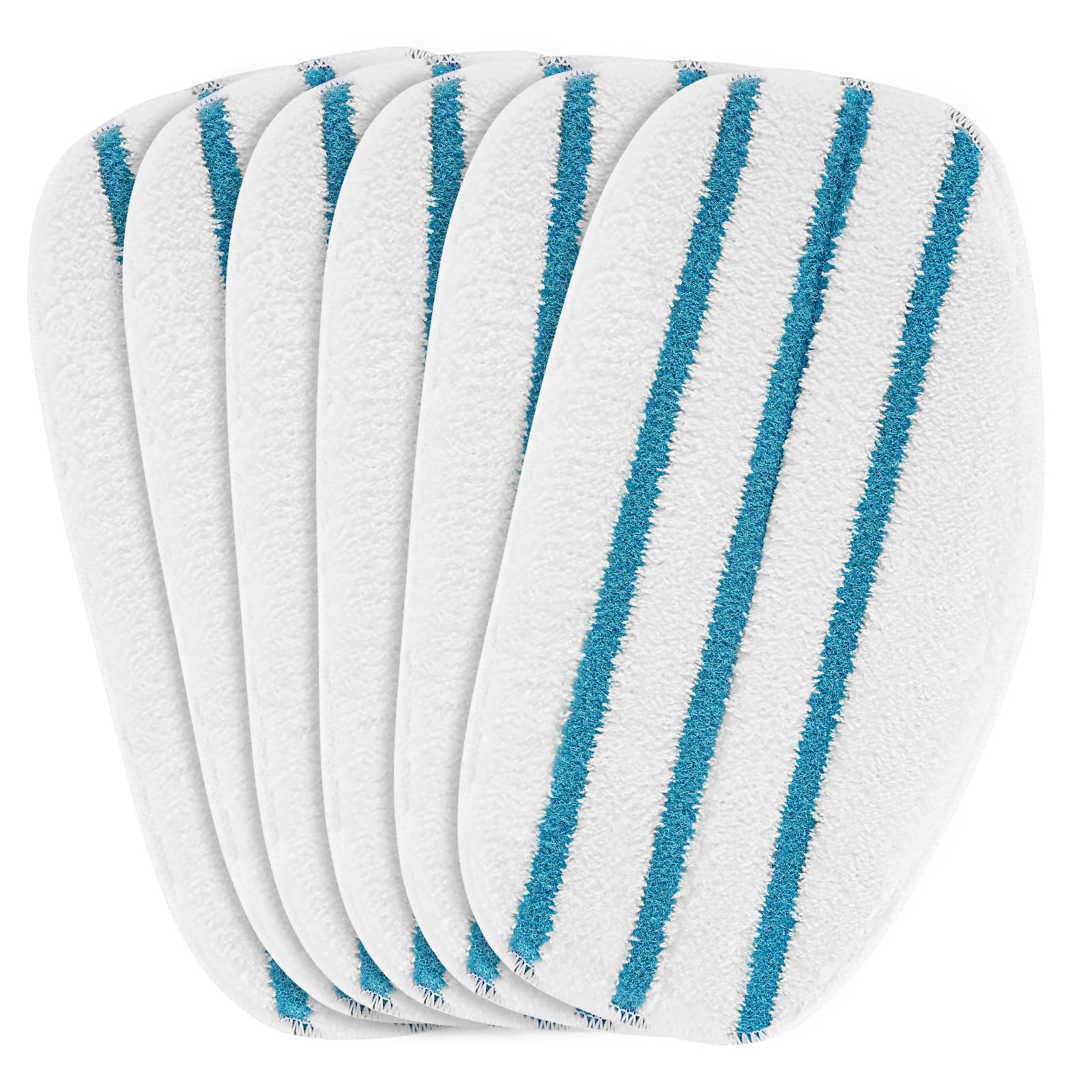 LINNIW 6 Pack Replacement Steam Mop Pads for PurSteam ThermaPro 10-in-1 - Super Absorbent Microfiber Cleaning Cloths for Floors, Tiles & Hardwood - Perfect for Kitchen, Bathroom & Pet Hair Removal
