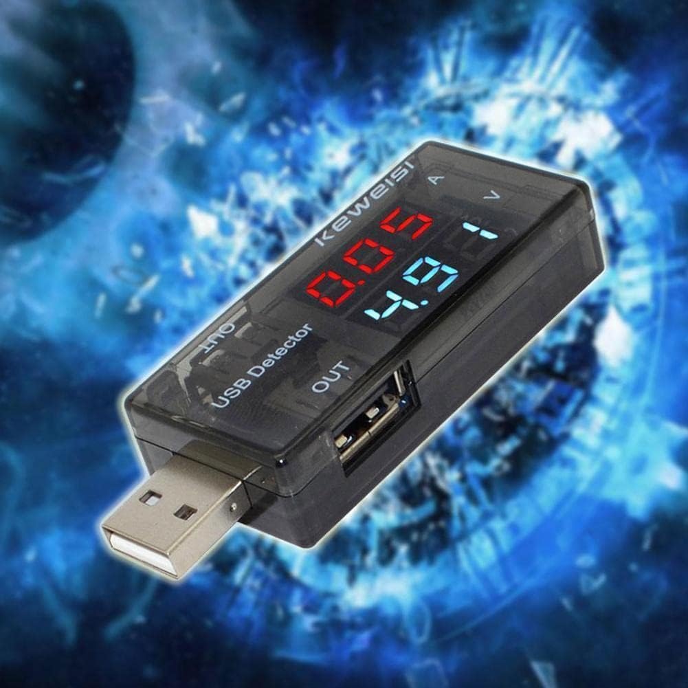 USB Power Meter 3-9V 0-5A Digital Multimeter - LCD Voltage Current Tester with LED Display for DC Charging, Solar Panels, Power Banks & DIY Electronics Projects