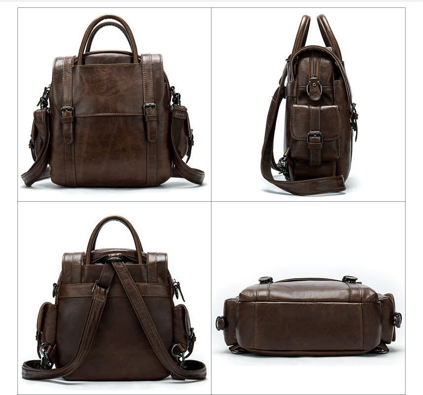 Vegan Leather Backpack for Women - Stylish & Durable Crossbody Bag for Work, Travel & Everyday Use