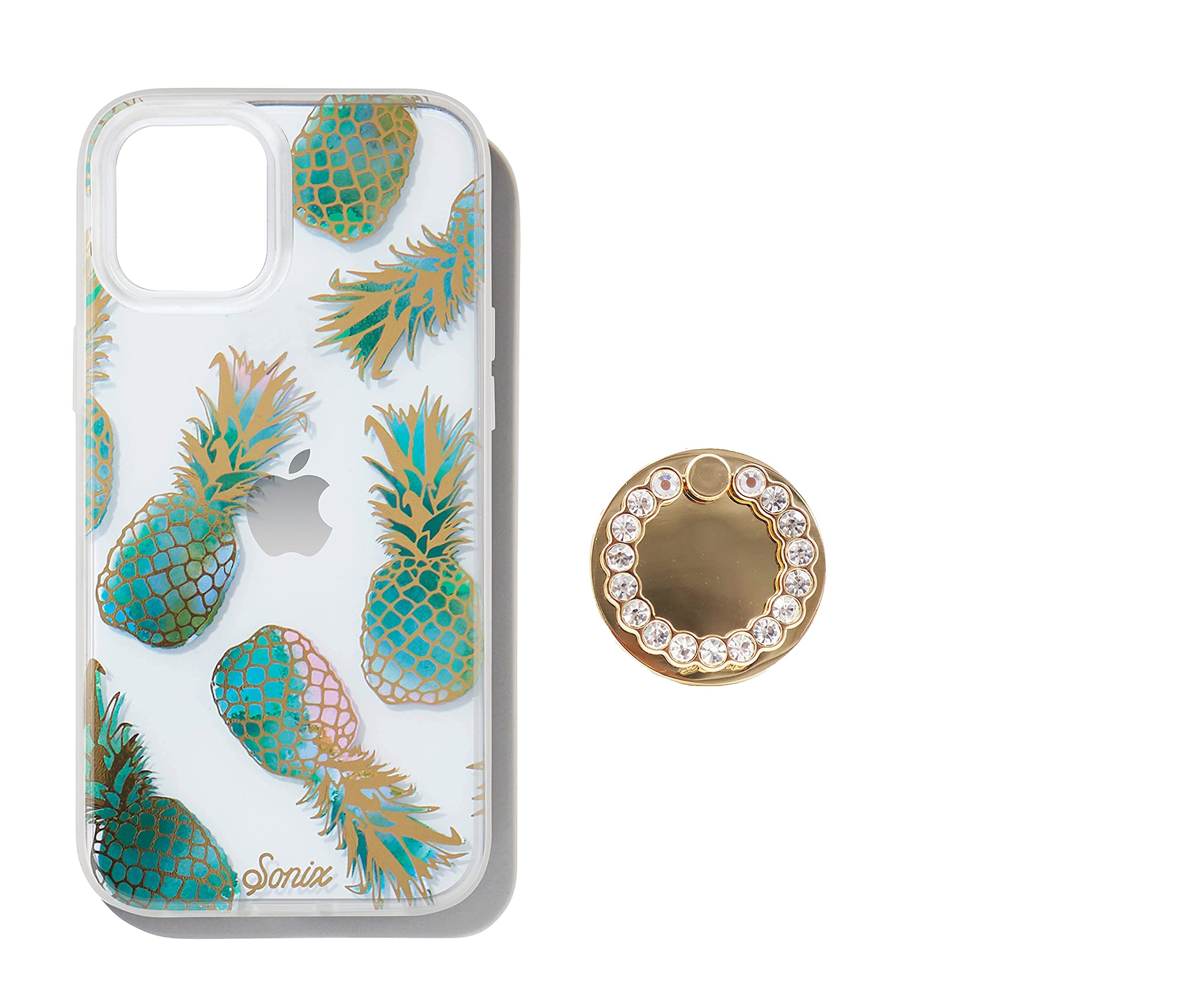 Sonix Pineapple iPhone 11 Case with Gold Ring - Cute Protective Phone Cover for Women, Girls | Perfect for Beach Vacation, Summer Outfits & Tropical Theme Parties