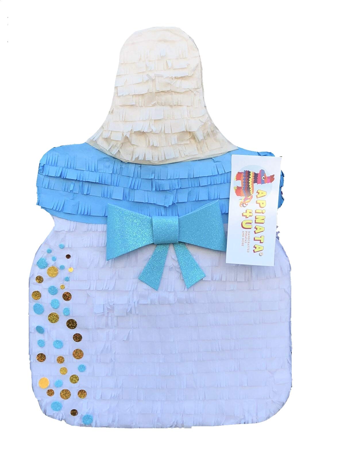 Baby Bottle Pinata for Boys - Blue 'It's A Boy' Party Decor - Perfect for Baby Showers, Gender Reveals & 1st Birthday Celebrations