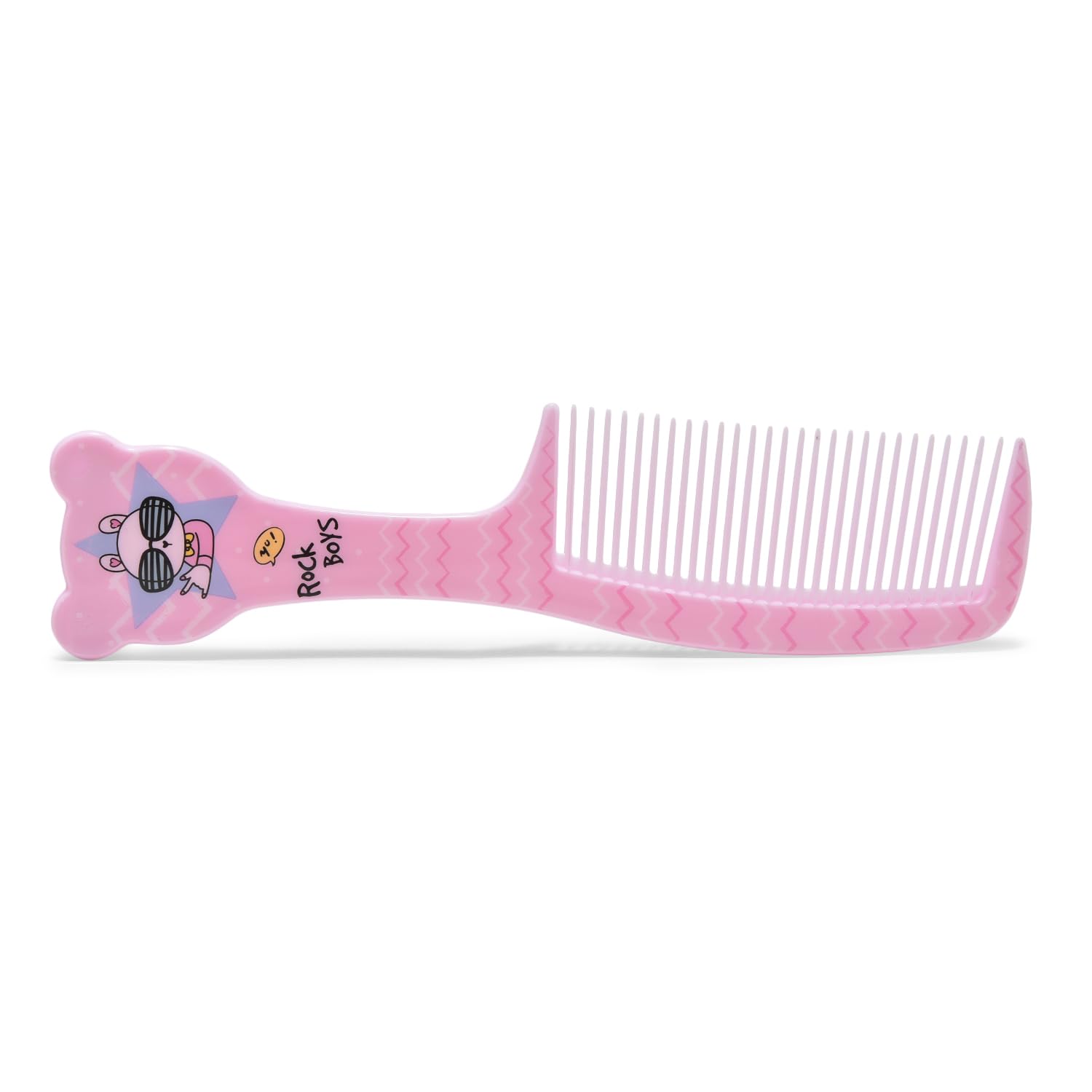 Boys Hair Comb - Soft Bristle Styling Comb for Kids & Toddlers (Pink) | Perfect for Daily Grooming, School & Travel