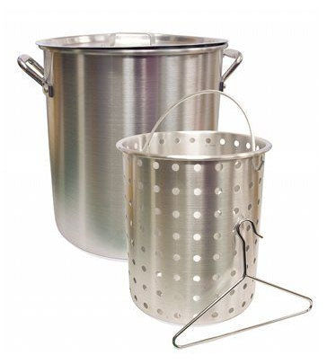 32 Quart Aluminum Stock Pot with Lid - Heavy Duty Cooking Pot for Canning, Soups, Stews & Large Batch Meals - Perfect for Home Kitchens, Restaurants & Outdoor Cooking