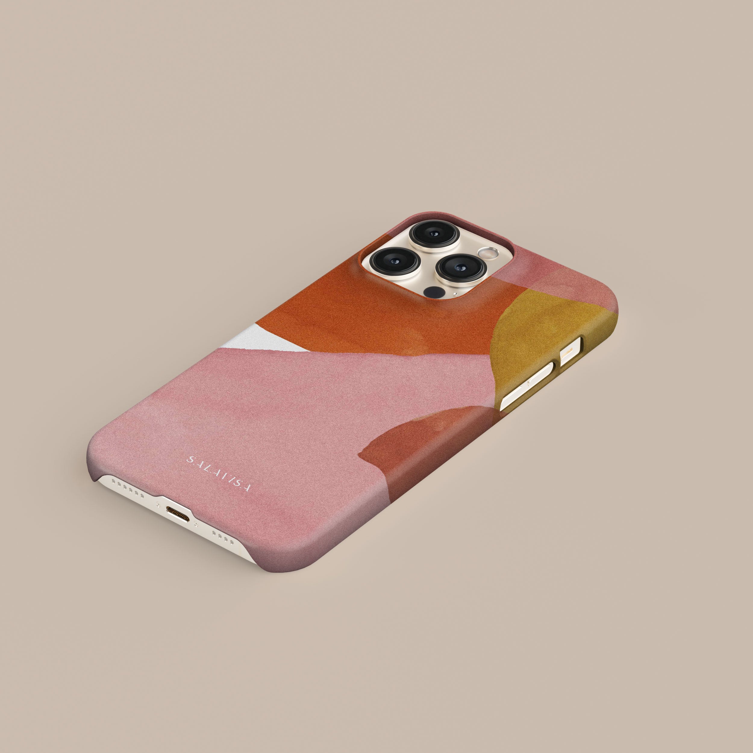 Elegant Pure Pink Watercolor Phone Case - Soft Cute Design for iPhone & Samsung - Perfect for Everyday Use, Travel & Gift Giving